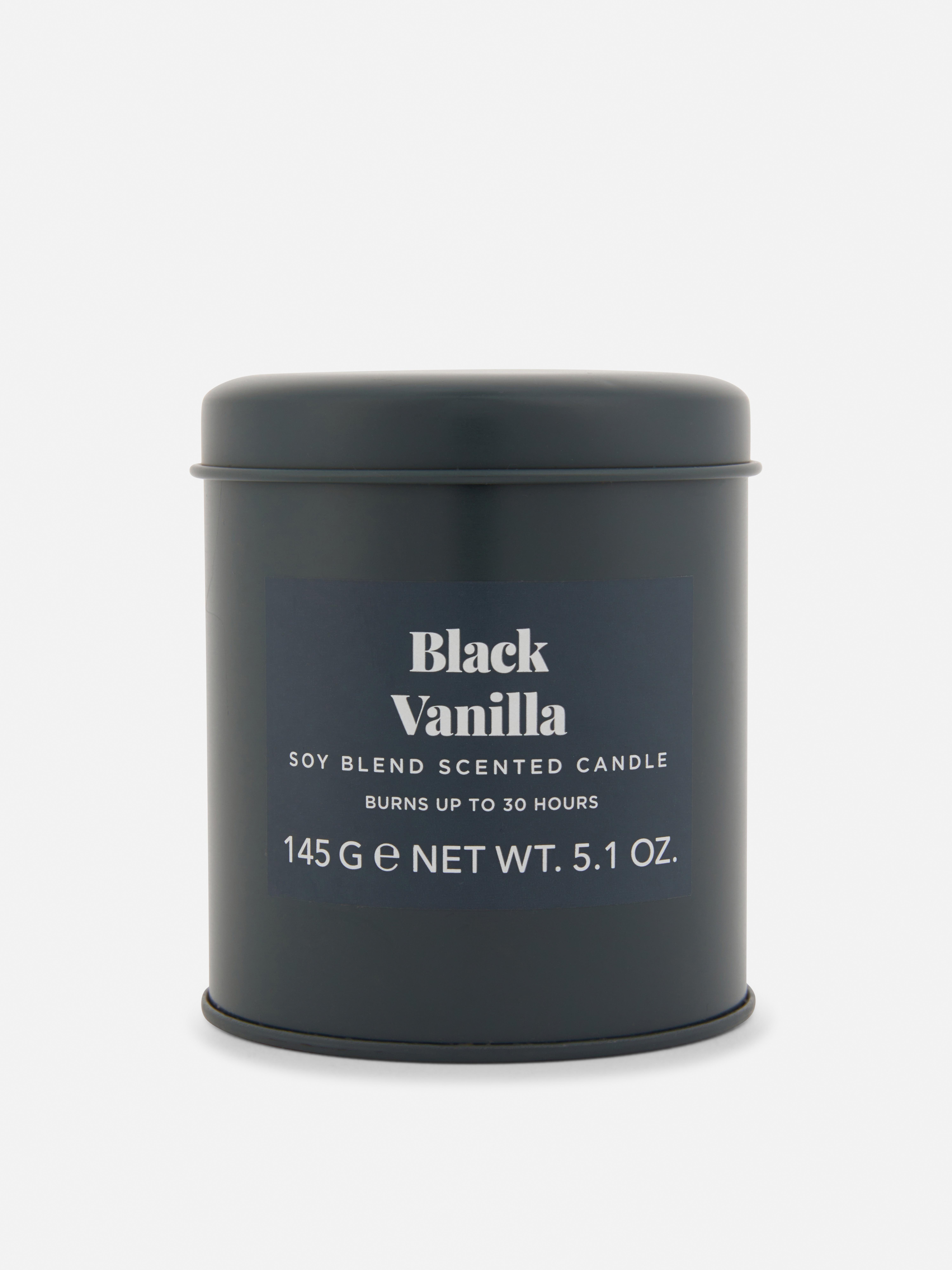 Bougie parfumée dans une boîte métallique moyenne
