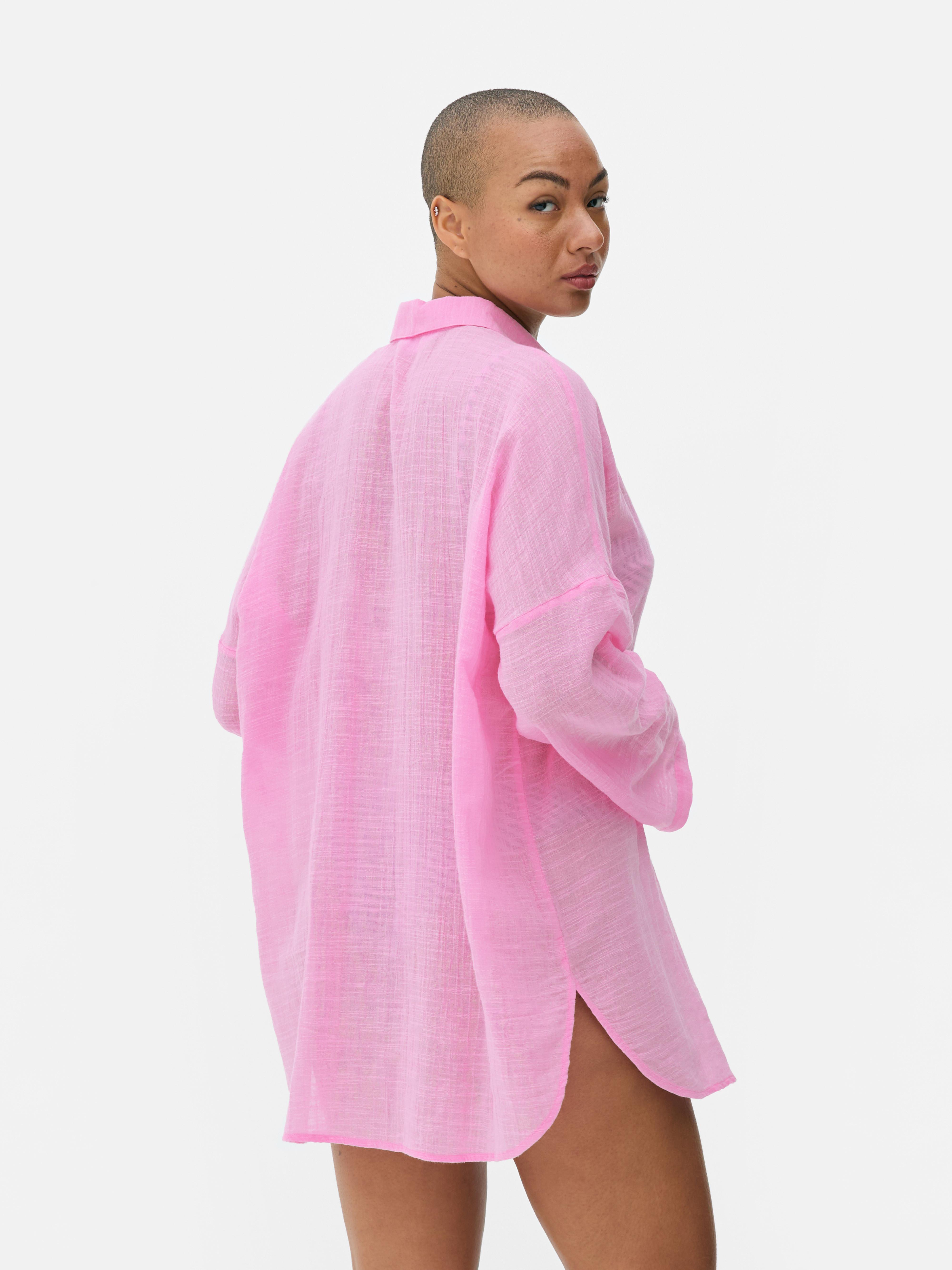 Camicia copricostume con bottoni