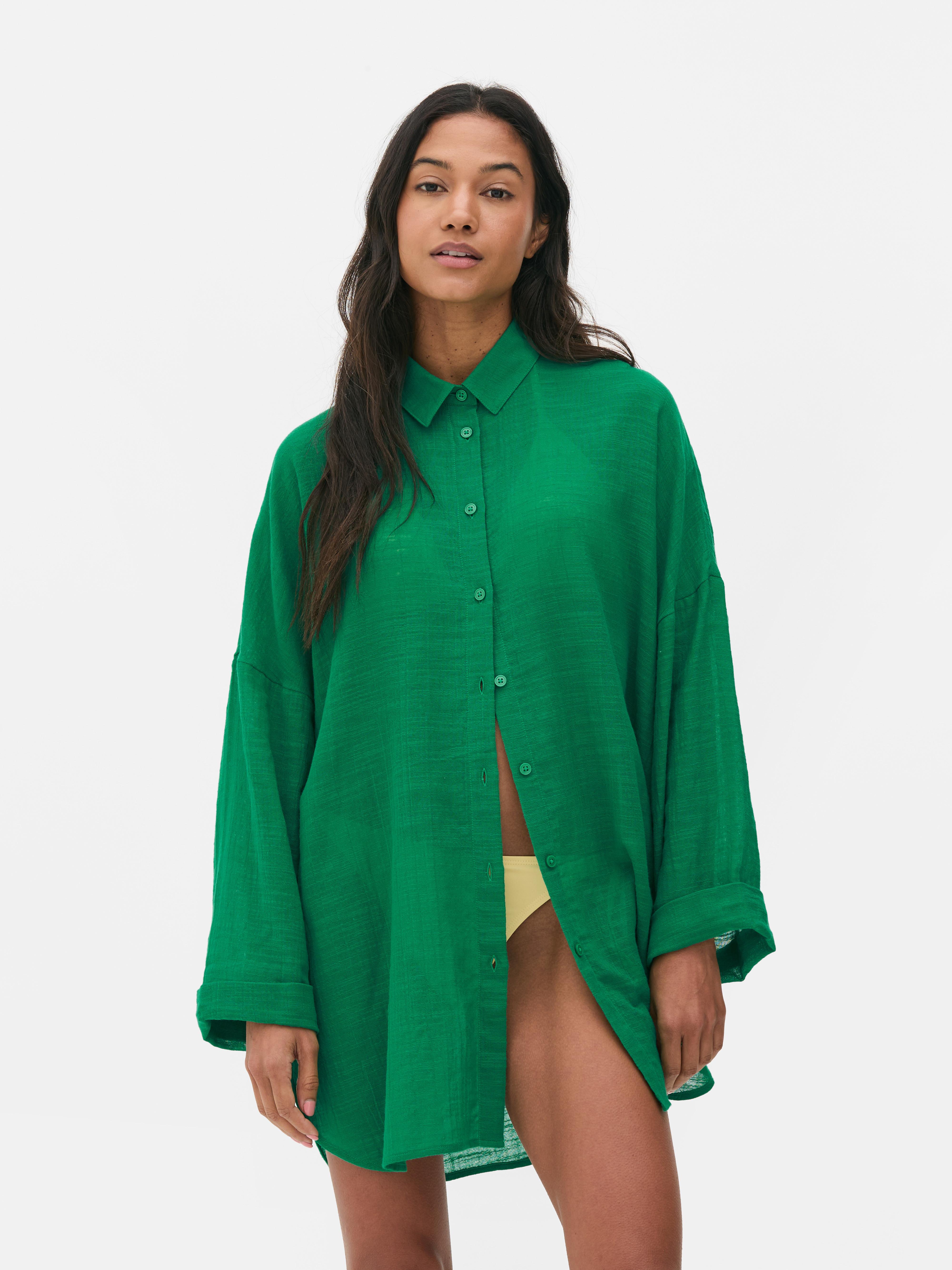Camicia copricostume con bottoni