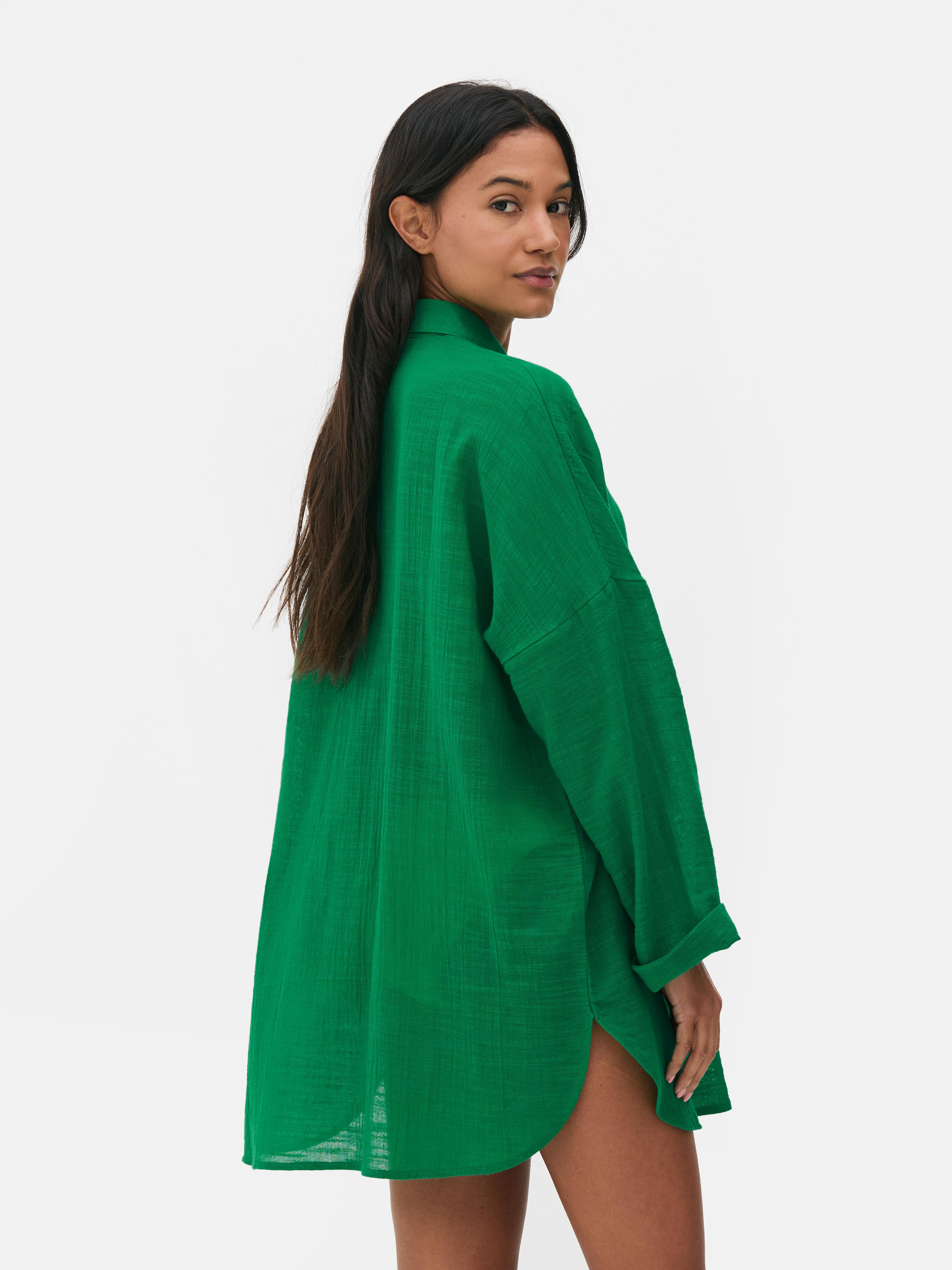 Camicia copricostume con bottoni