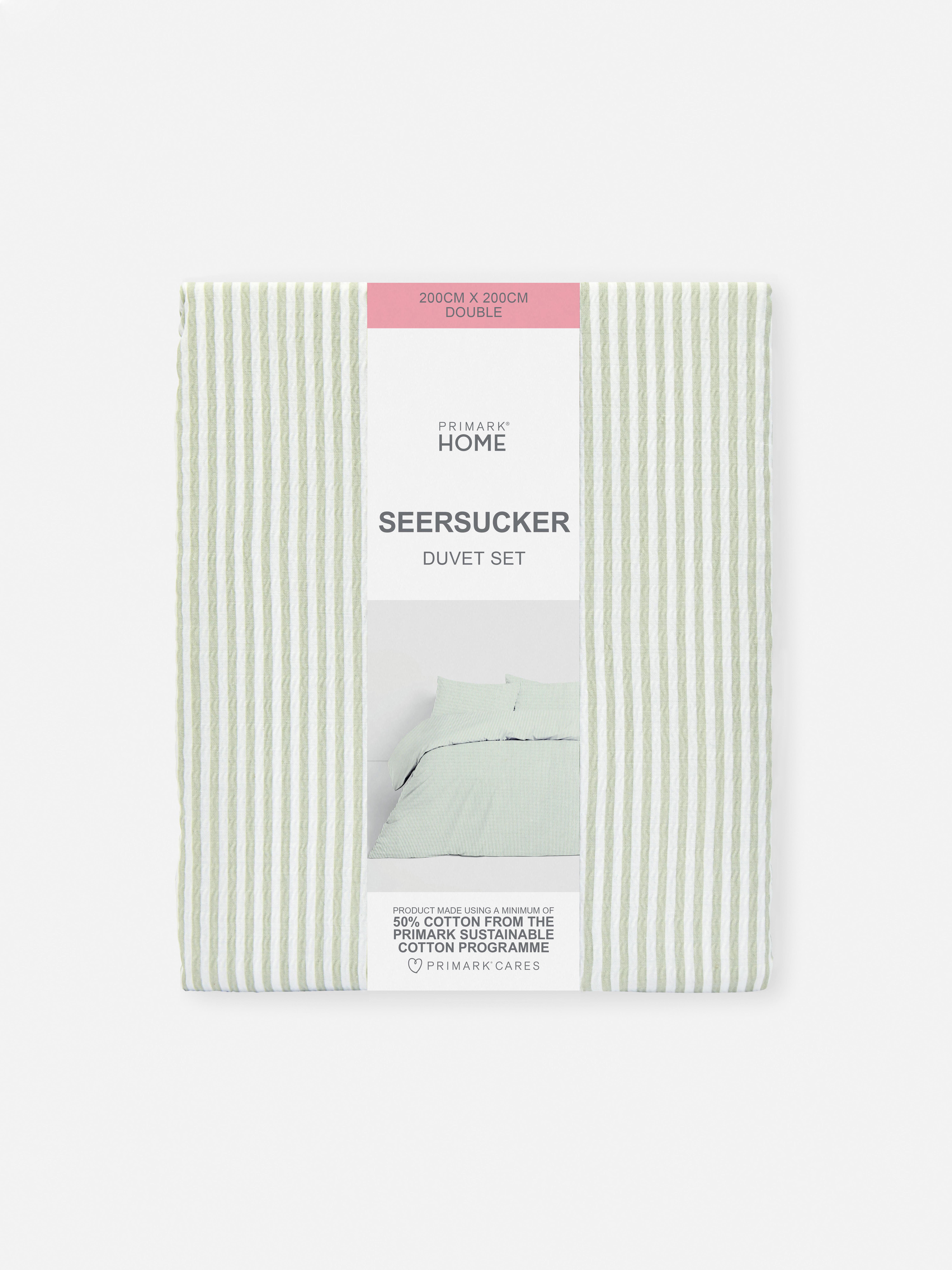 Conjunto de funda de edredón a rayas de sirsaca
