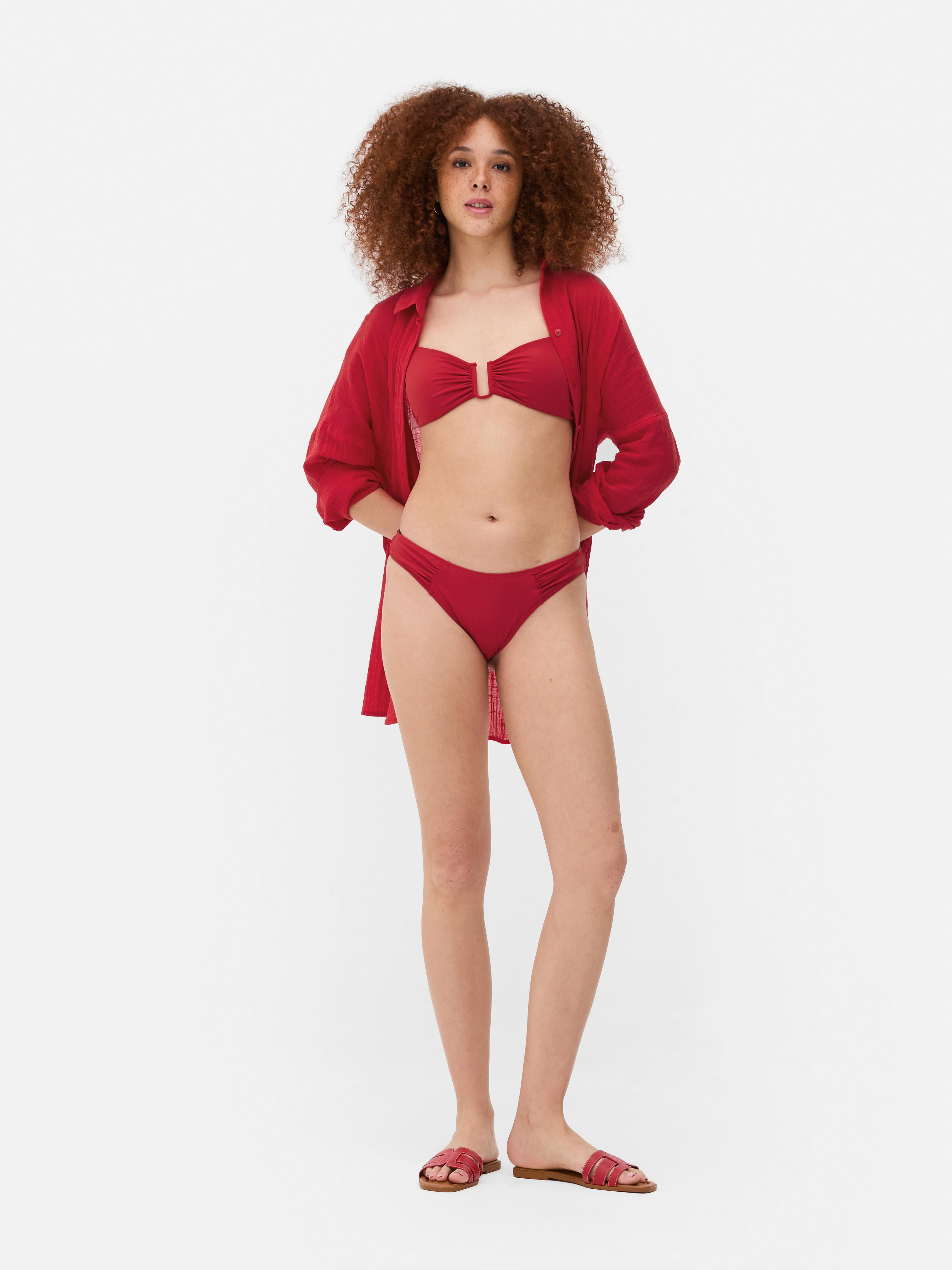 Gathered Bikini Bottoms