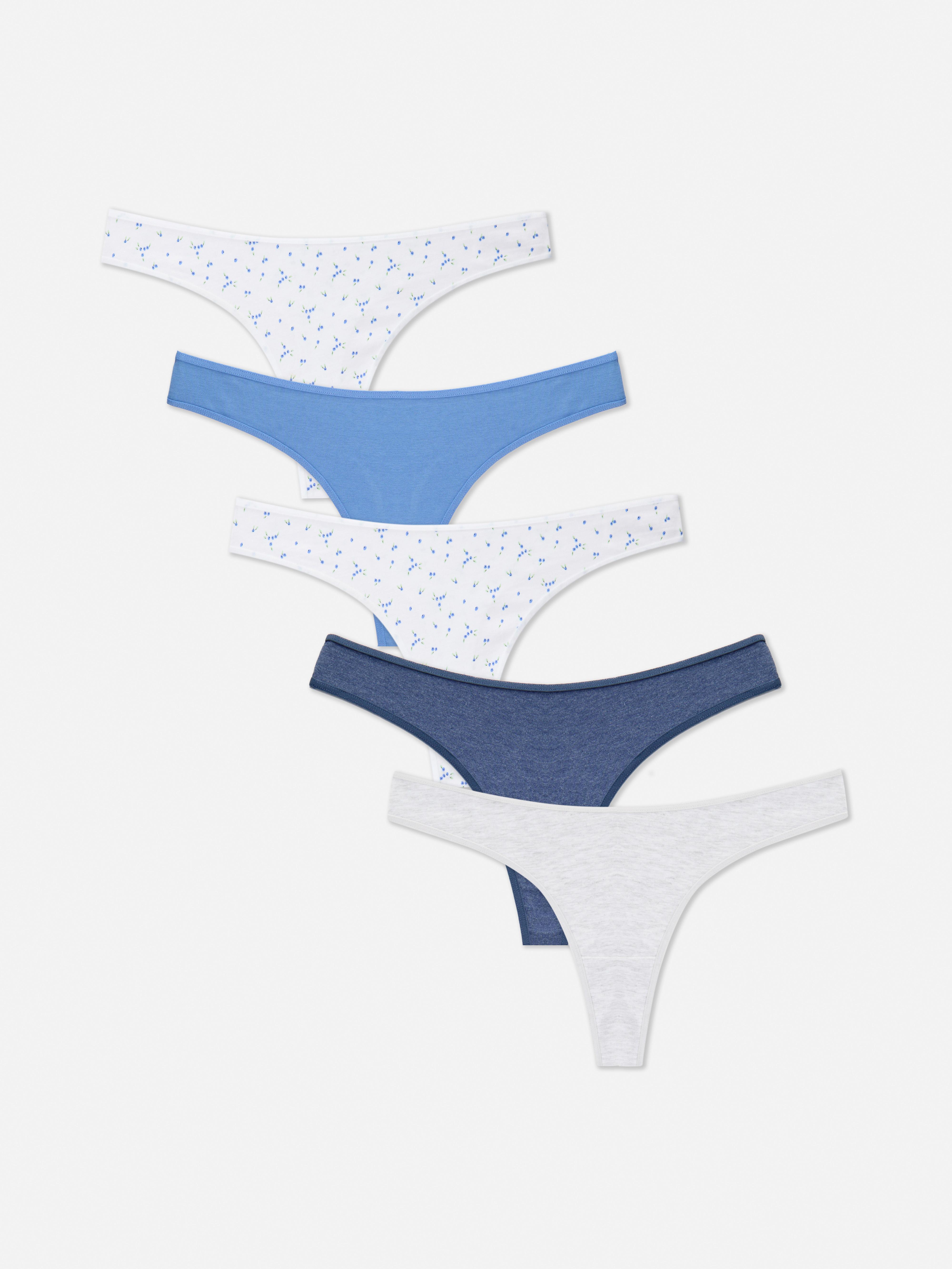 Tangas mit hohem Baumwollanteil, 5er-Pack