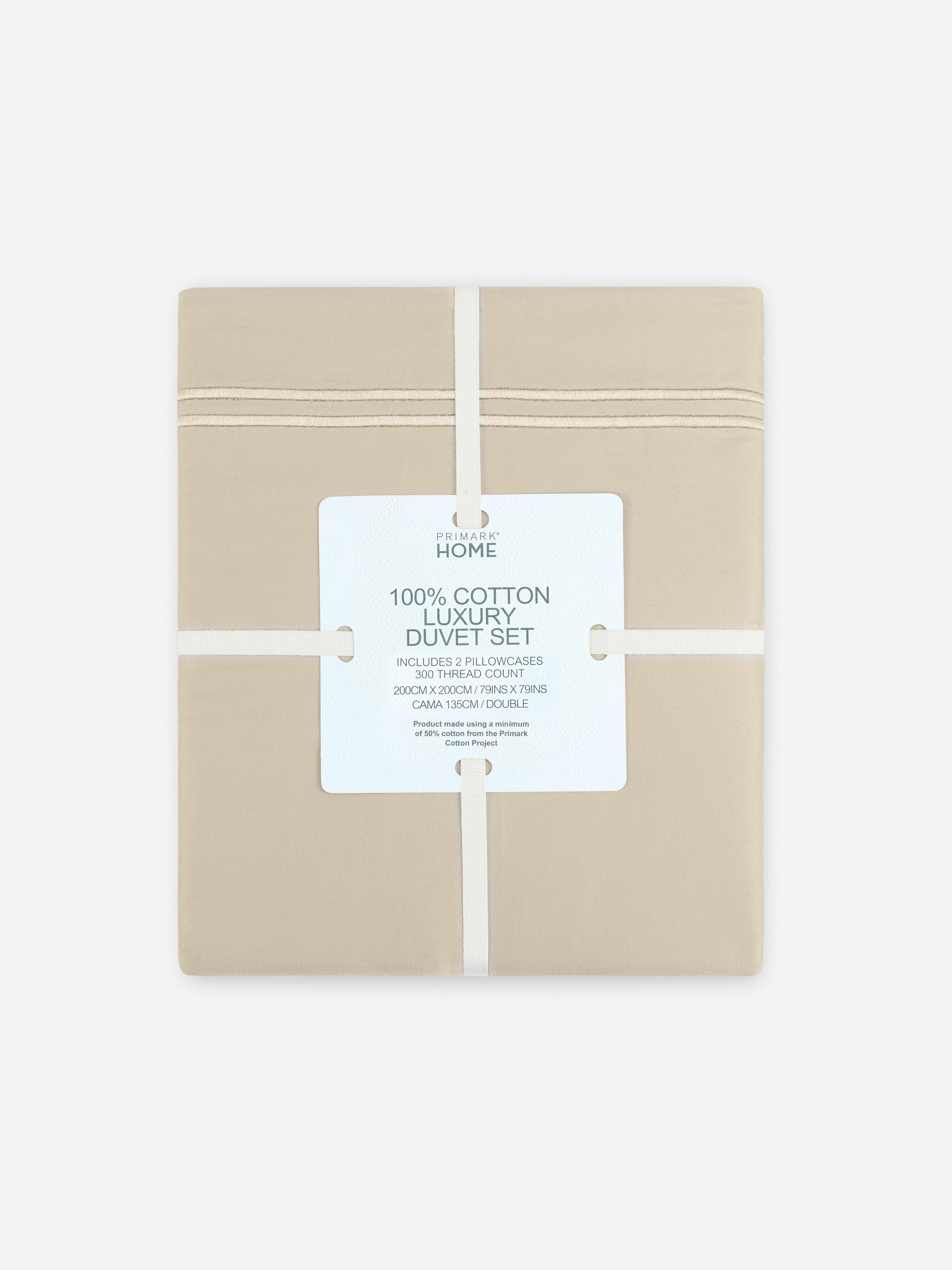 300 Thread Count Twin Border Double Duvet Set