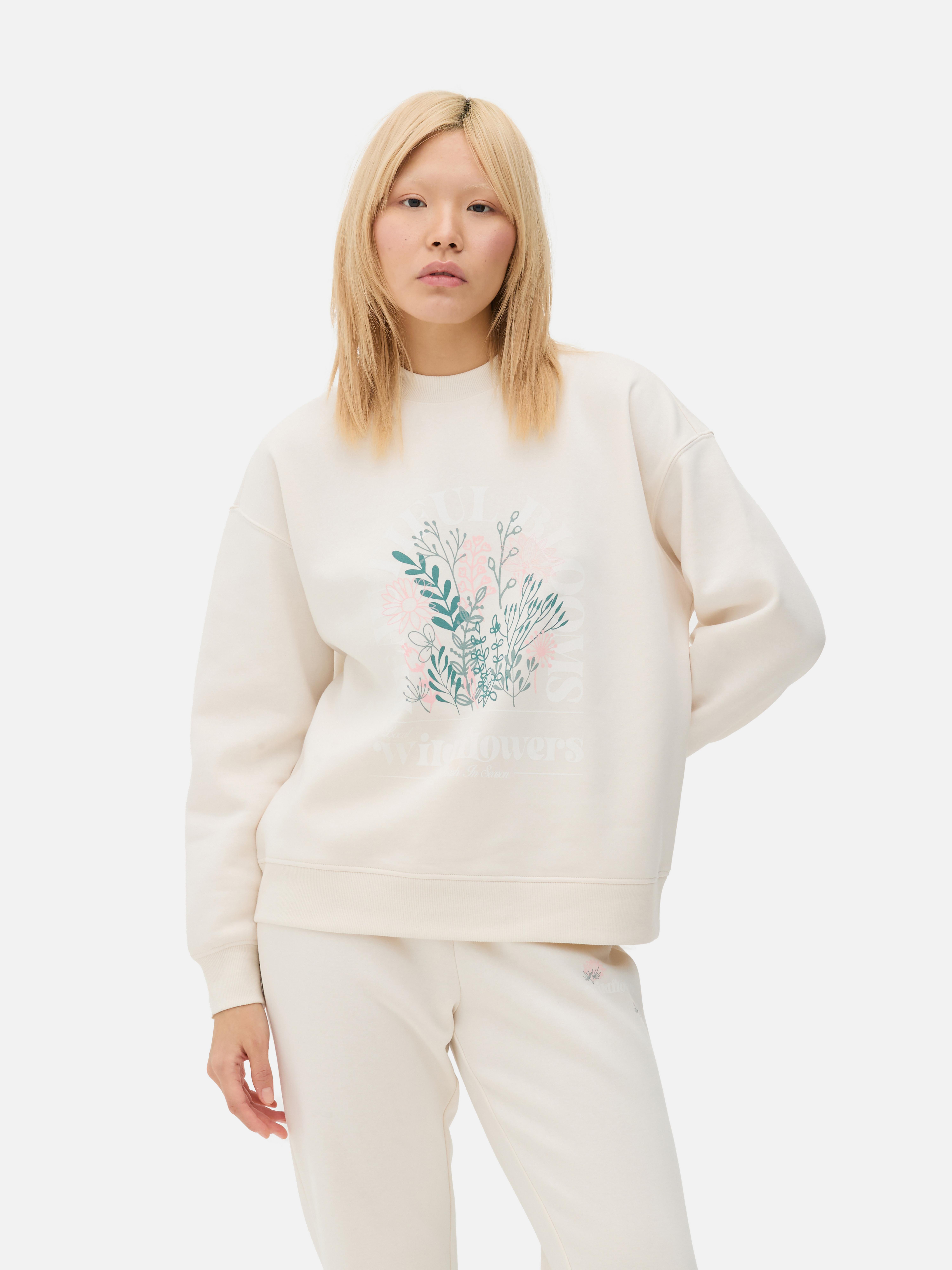Graphic Crew Neck Sweatshirt
