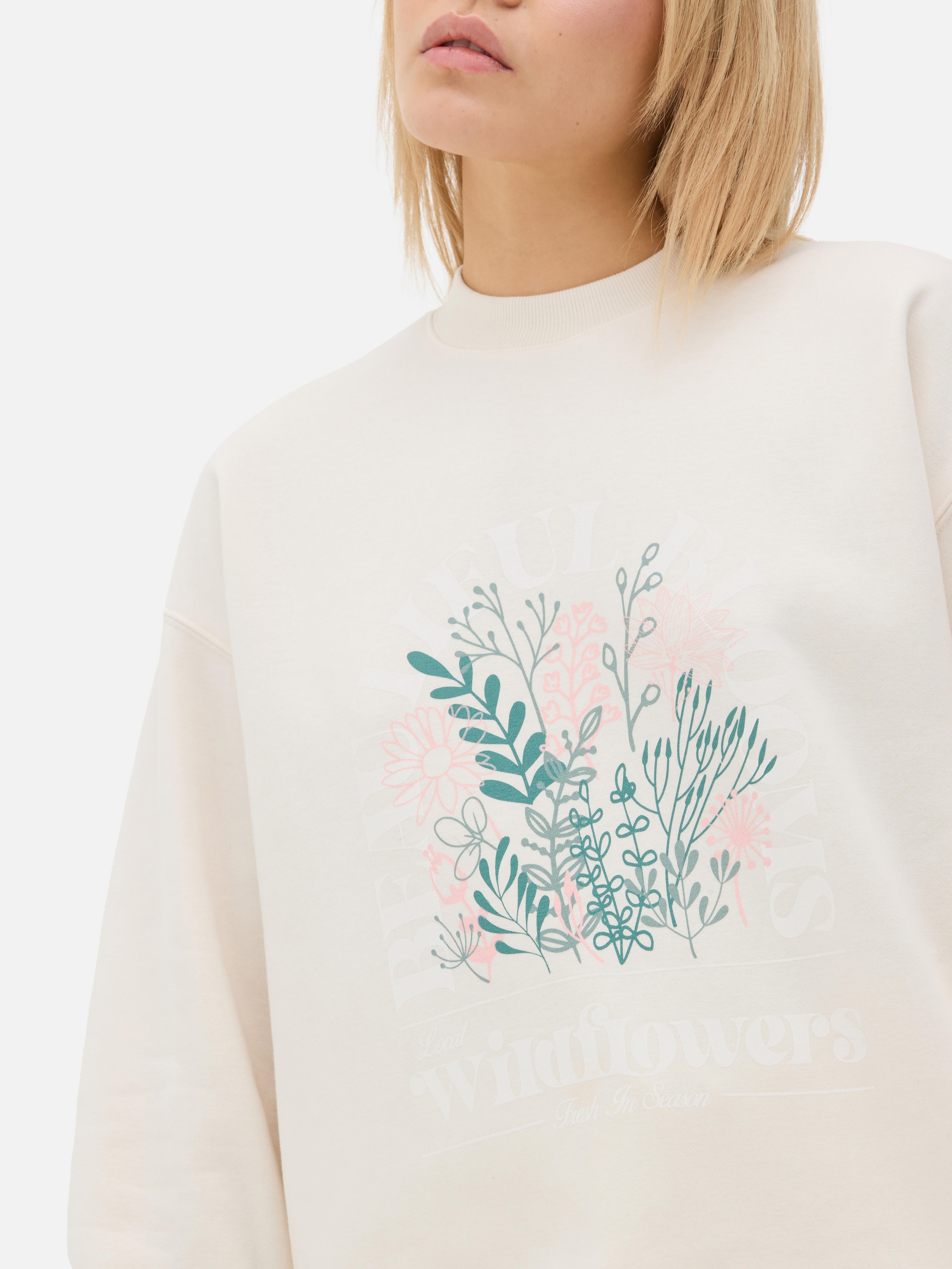 Graphic Crew Neck Sweatshirt