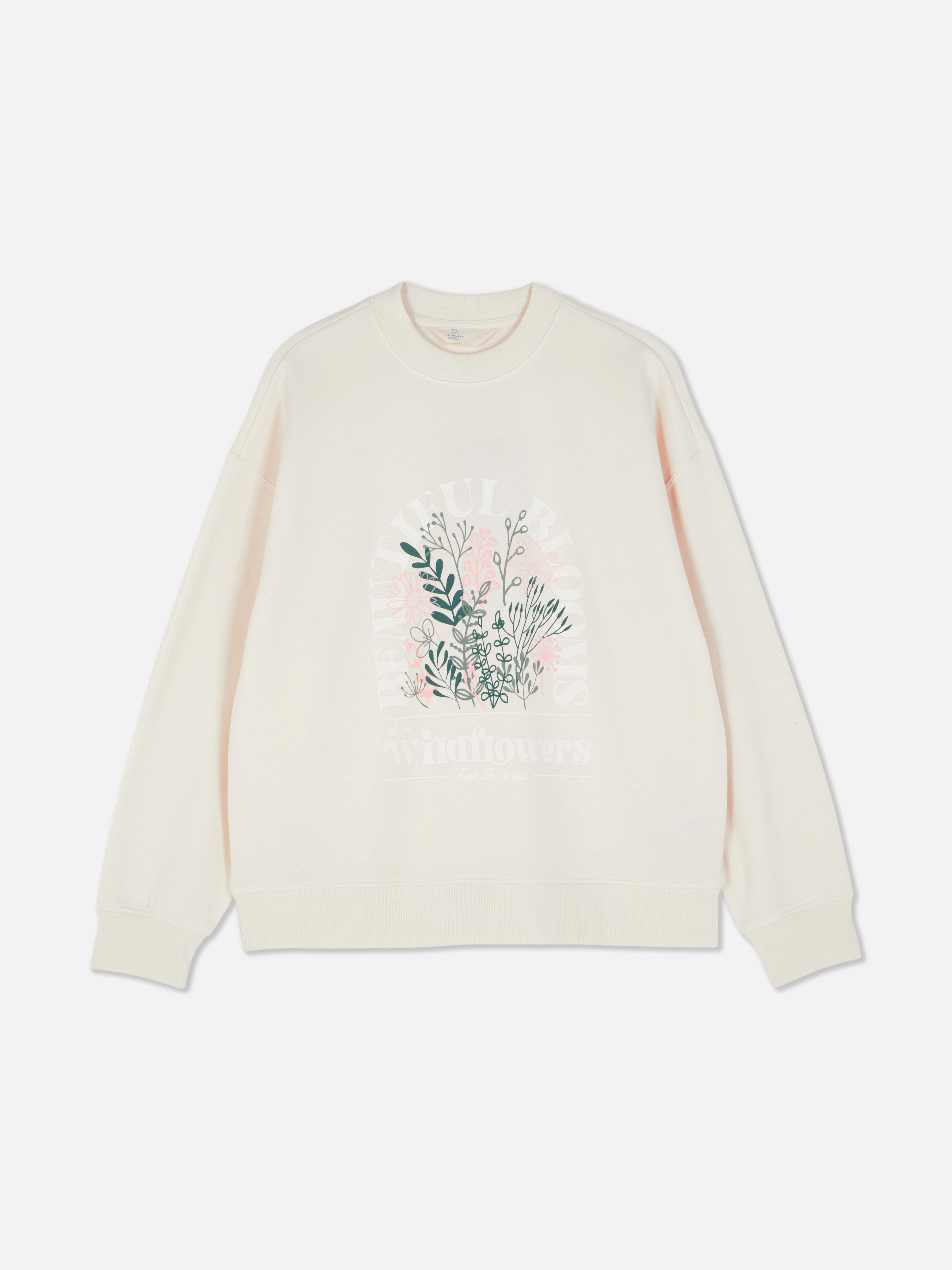 Graphic Crew Neck Sweatshirt