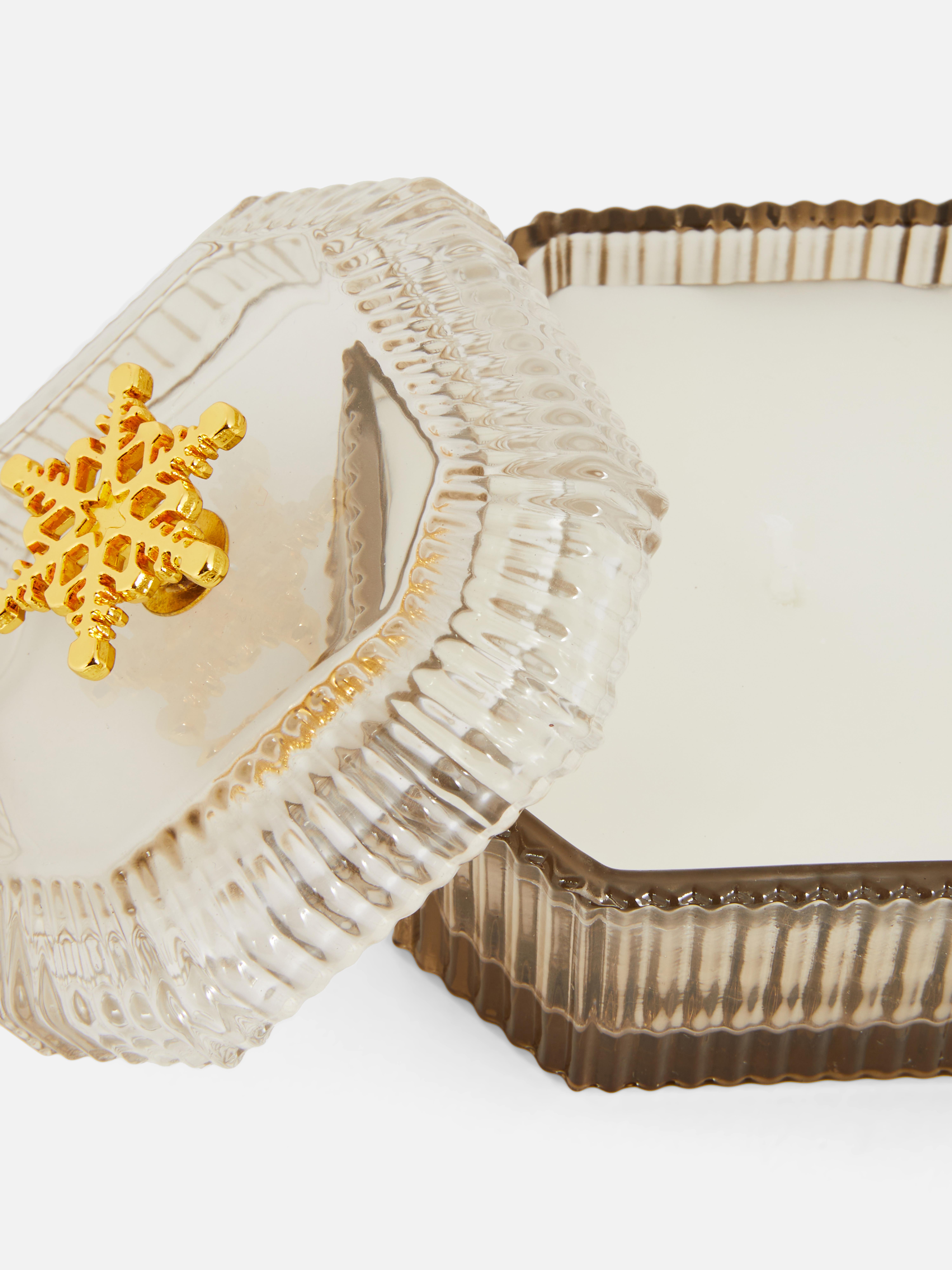 Bougie cannelée à couvercle