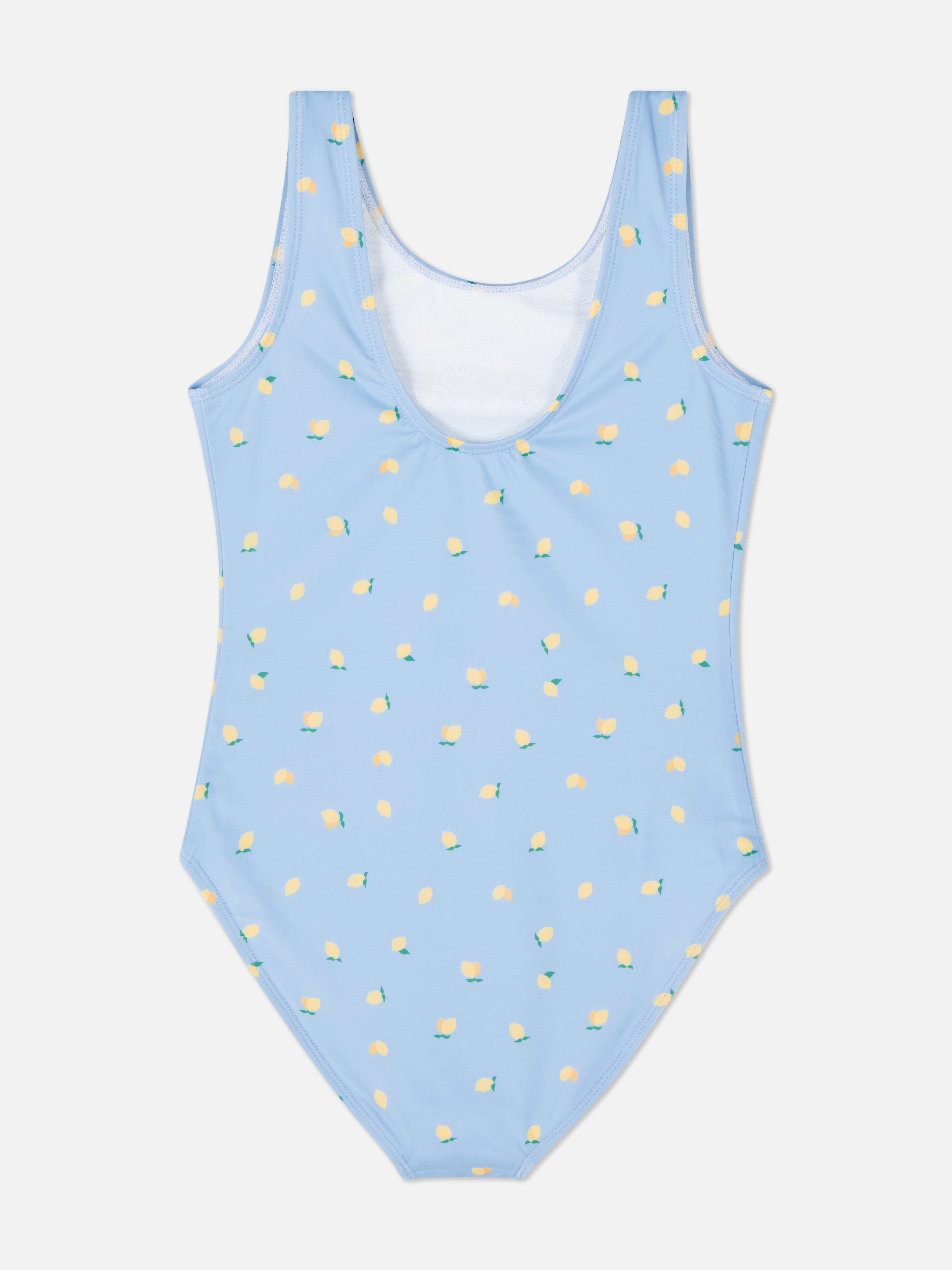 Costume da bagno aperto sulla schiena con limoni