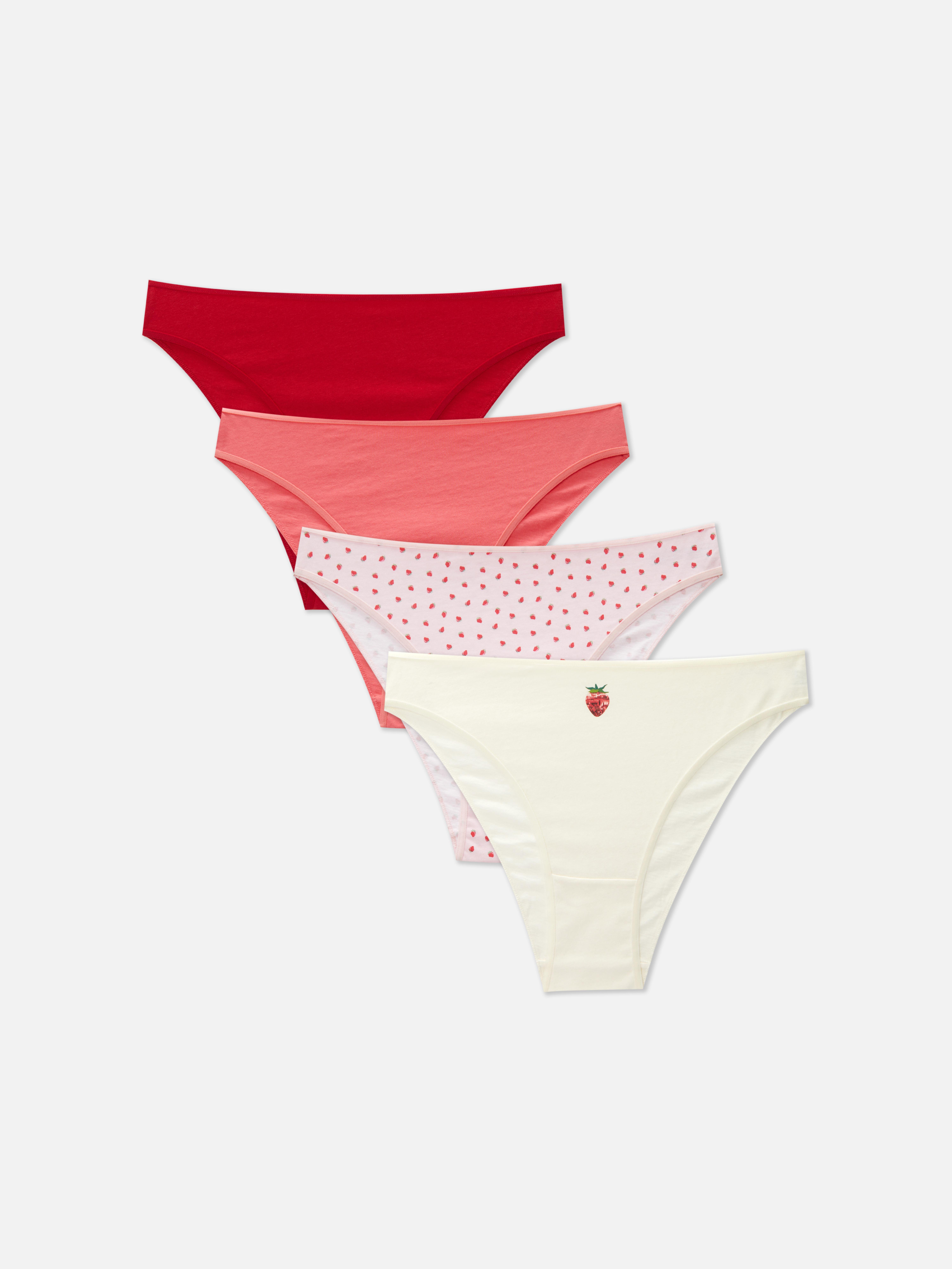 Hoog uitgesneden slips, set van 4