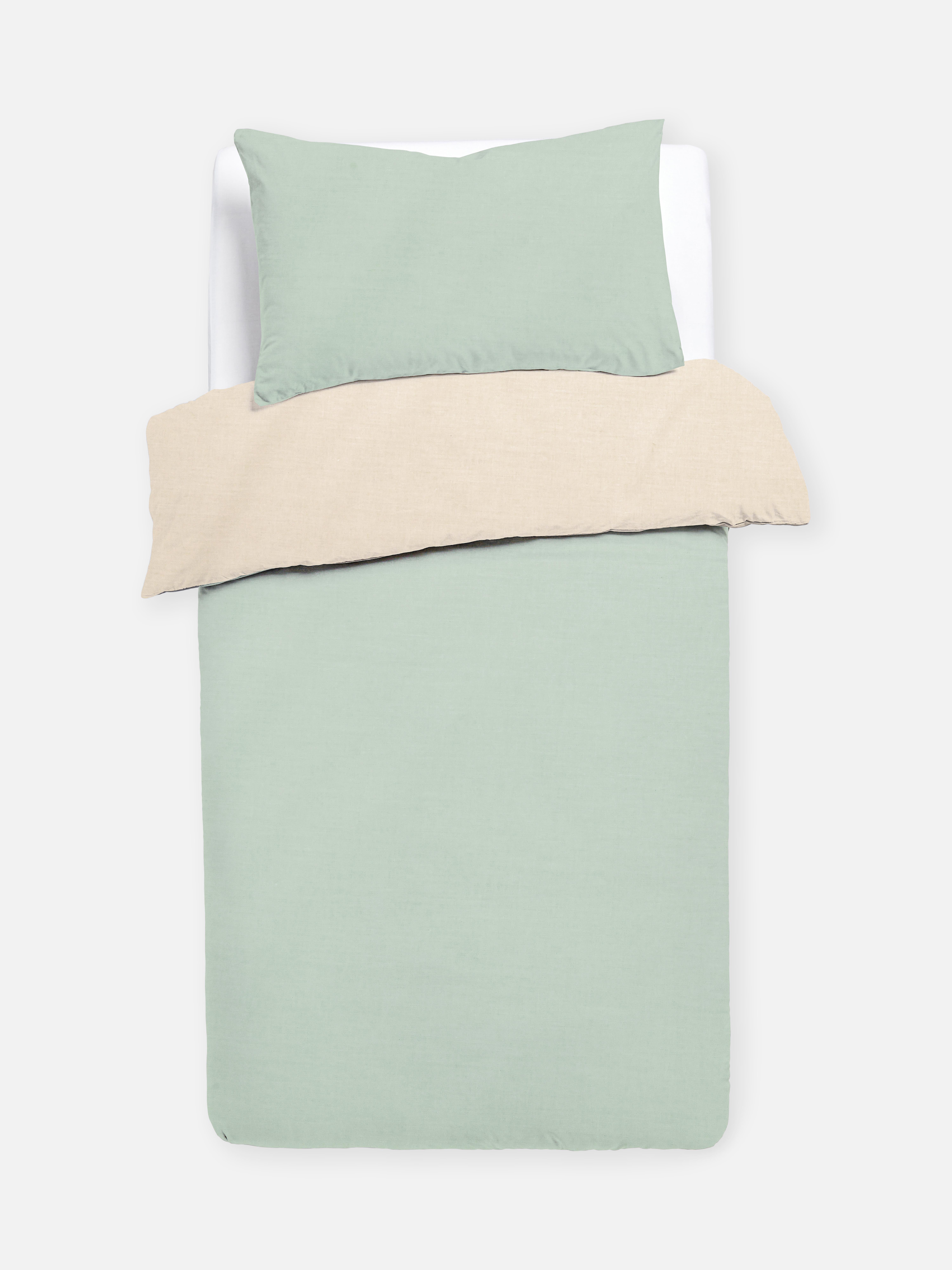 Reversible Colorblock Single Duvet Cover Set