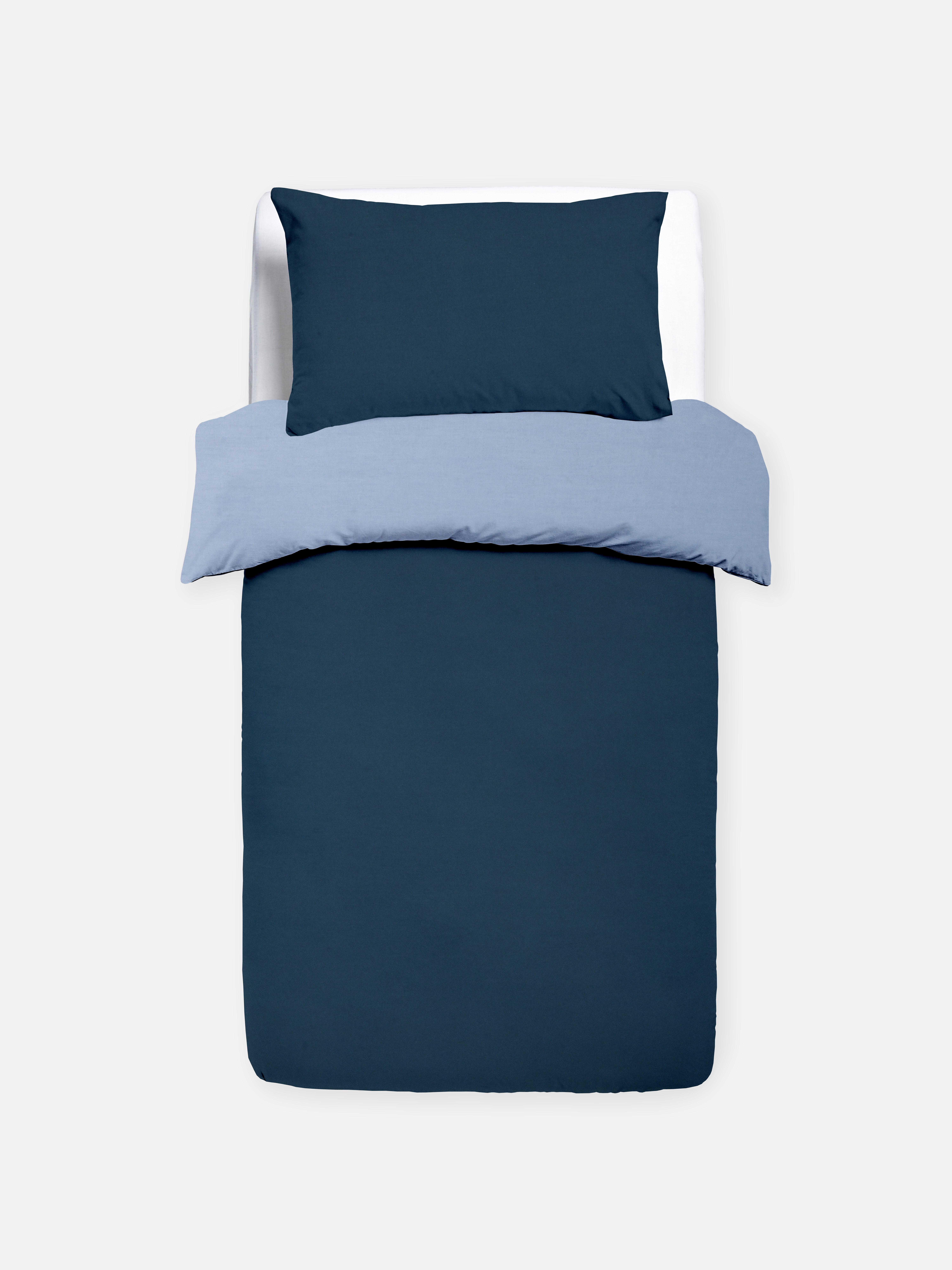Reversible Colorblock Single Duvet Cover Set