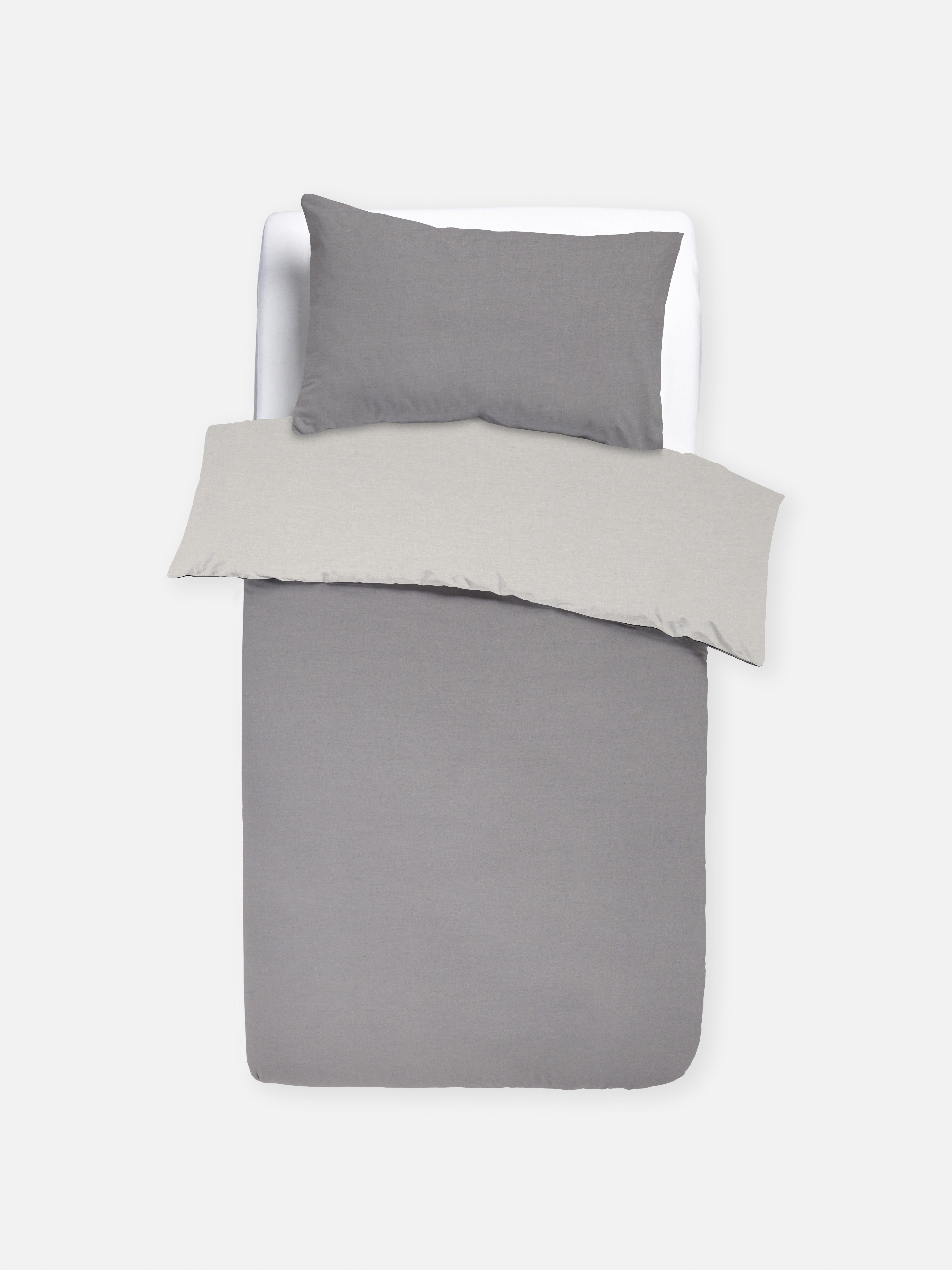 Reversible Colorblock Single Duvet Cover Set