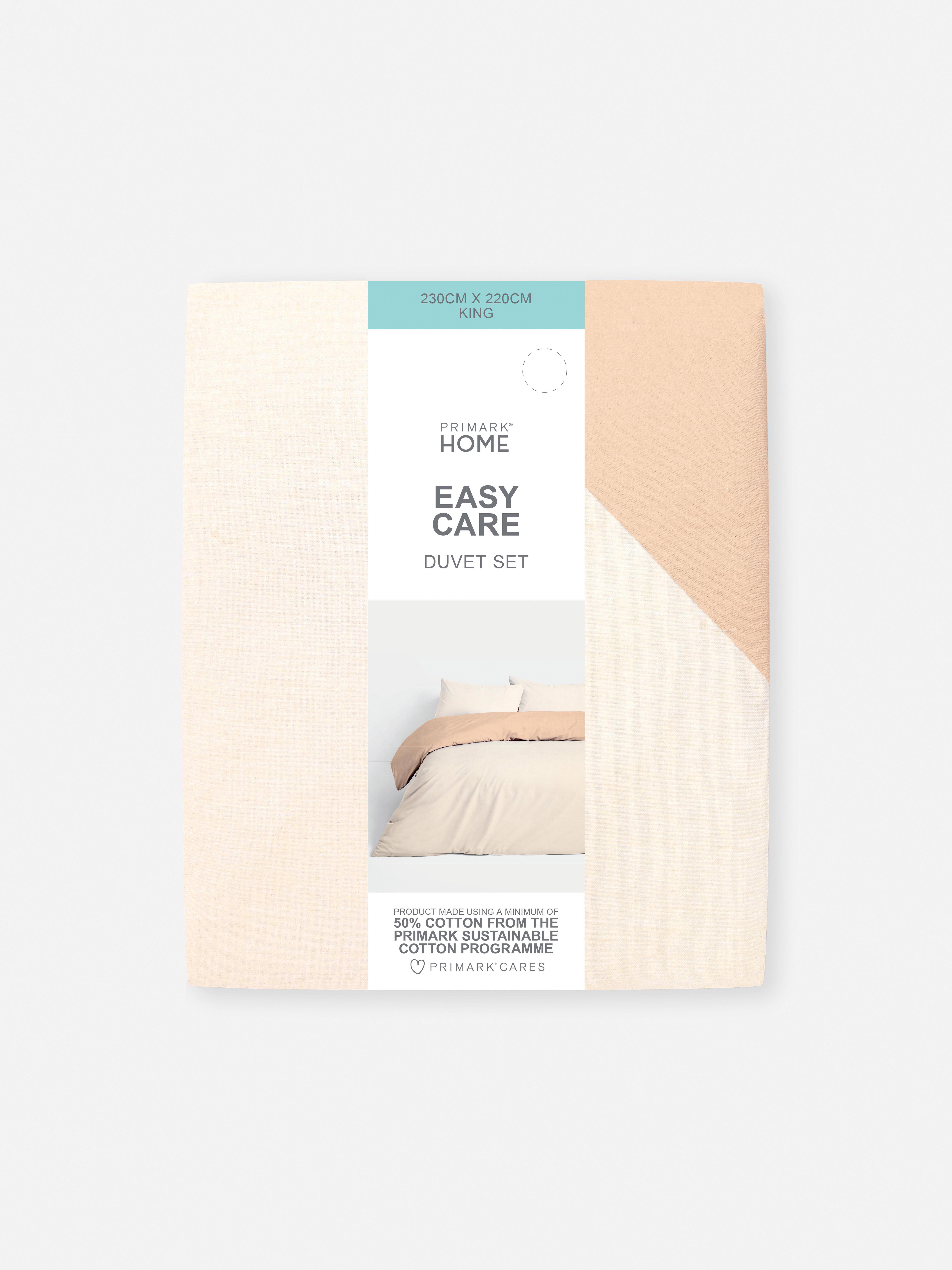 Reversible King-Sized Duvet Cover Set