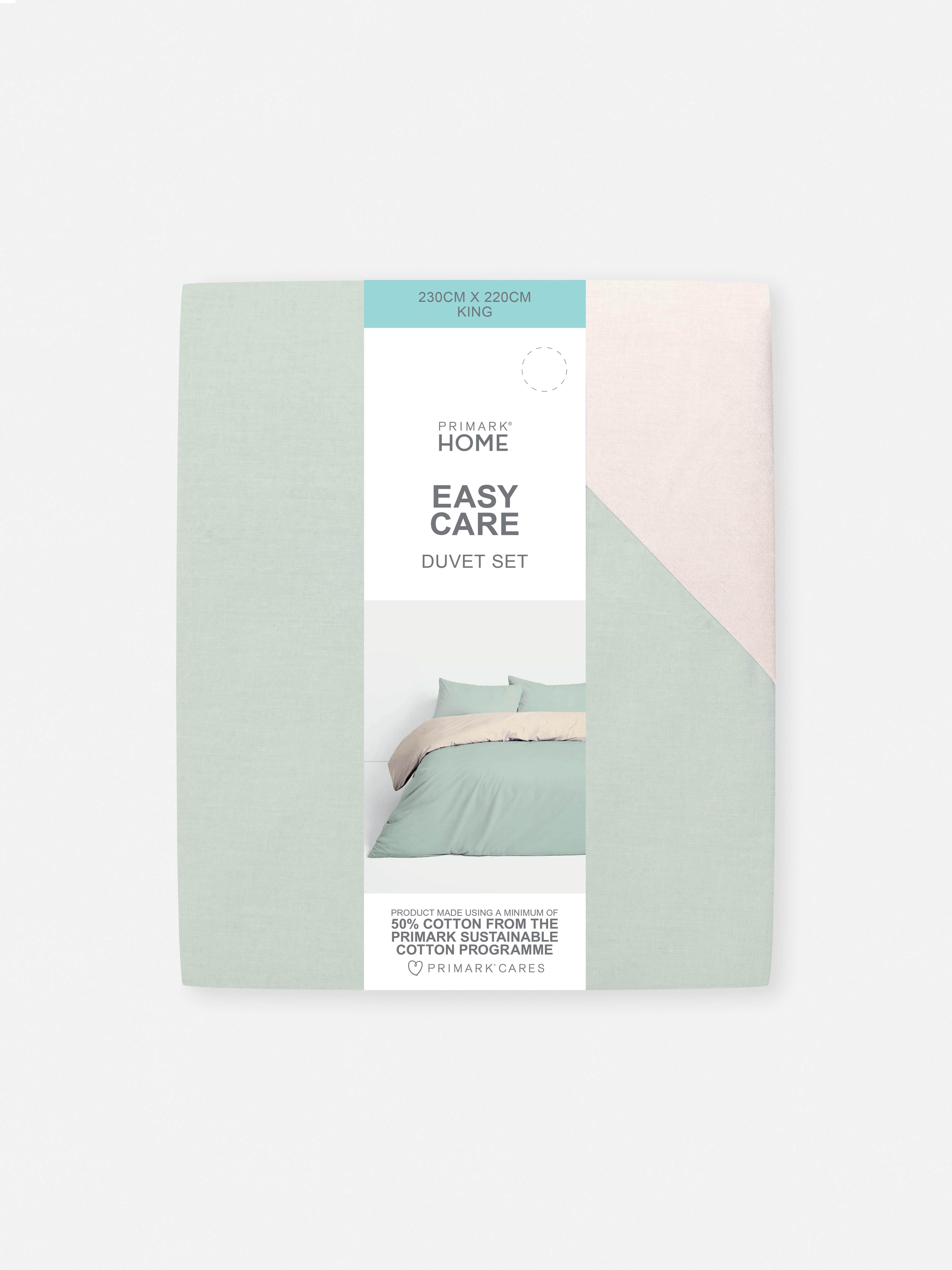 Reversible King-Sized Duvet Cover Set