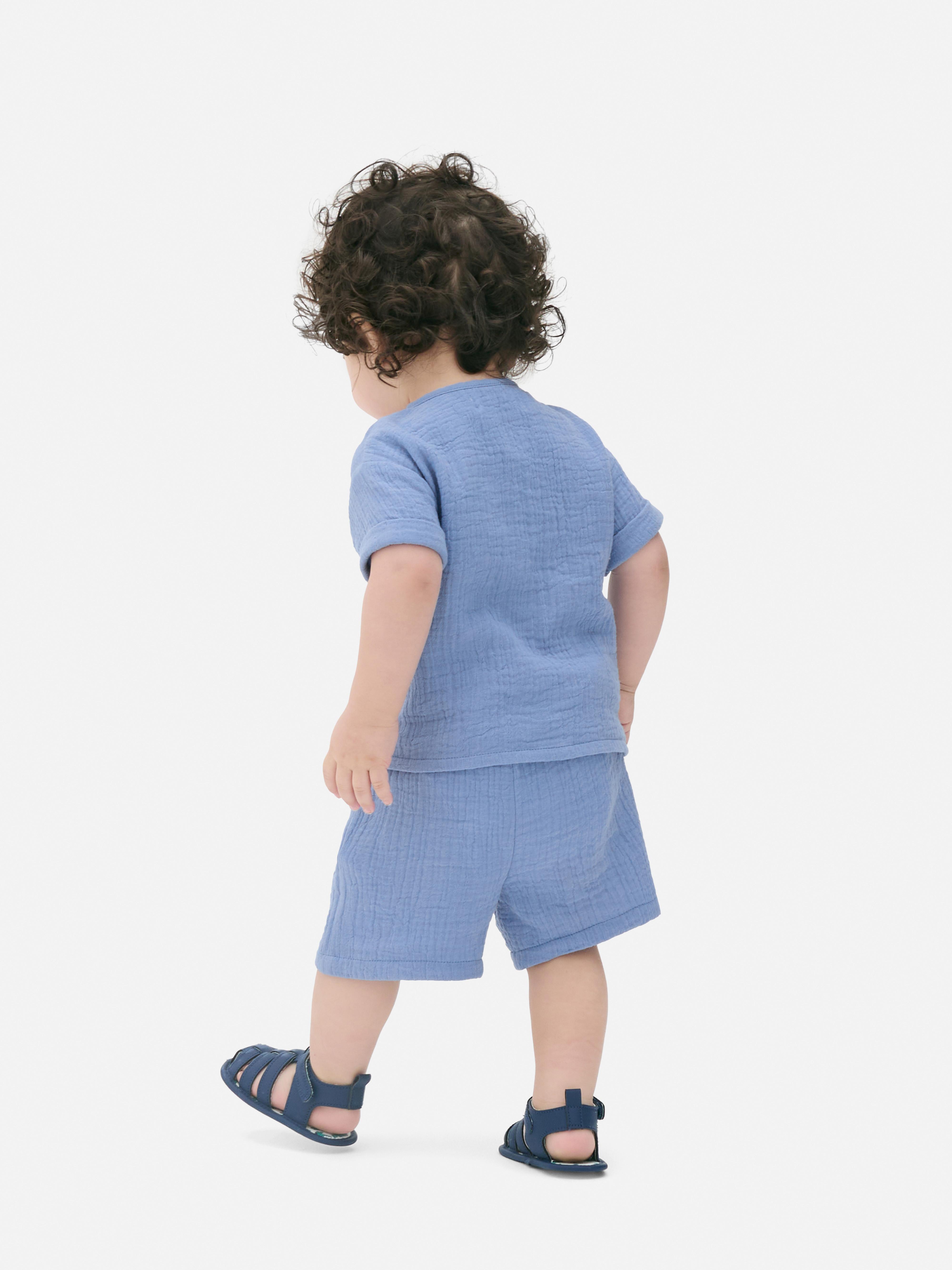 Cheesecloth Shirt and Shorts Set