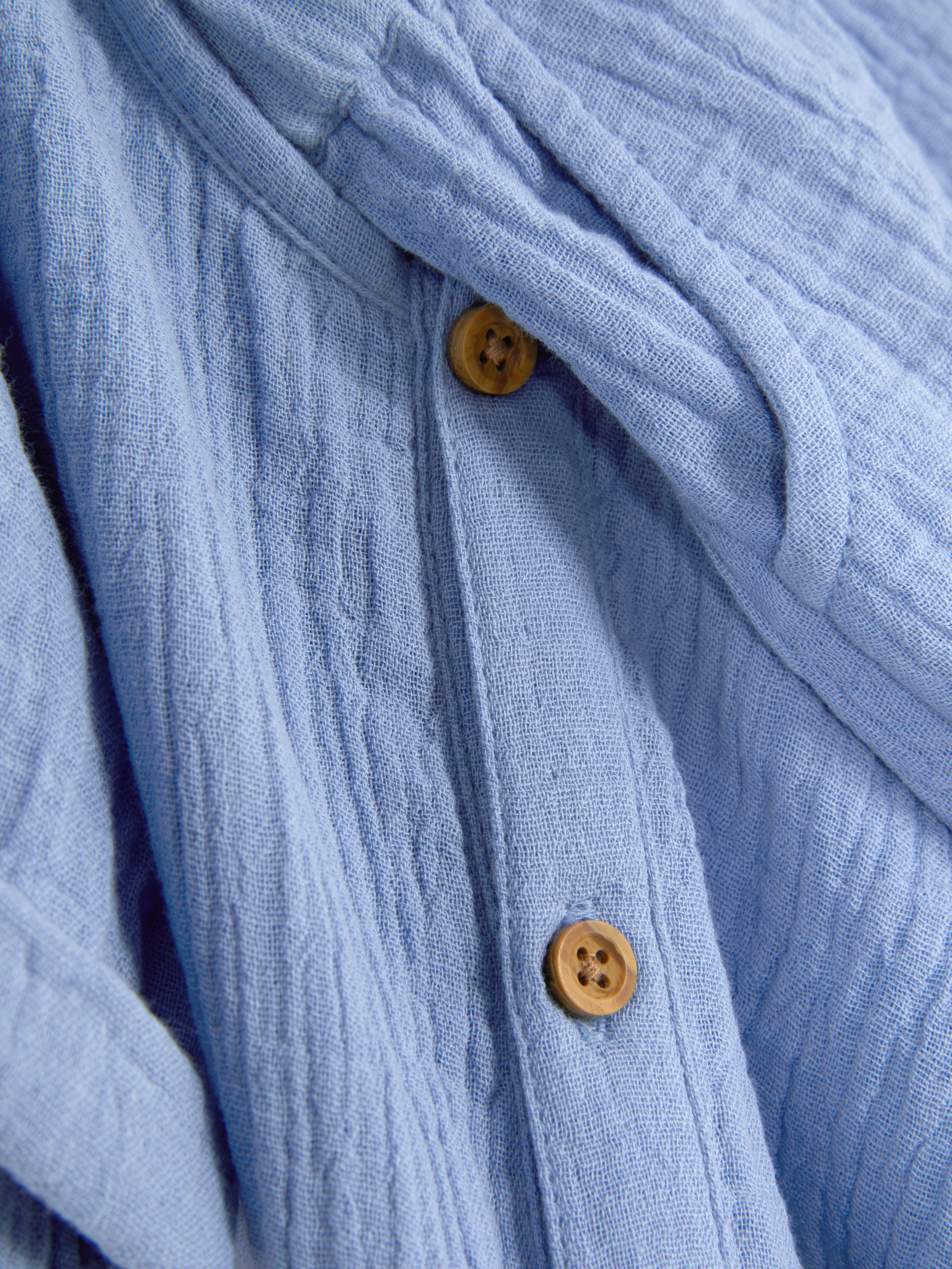 Cheesecloth Shirt and Shorts Set