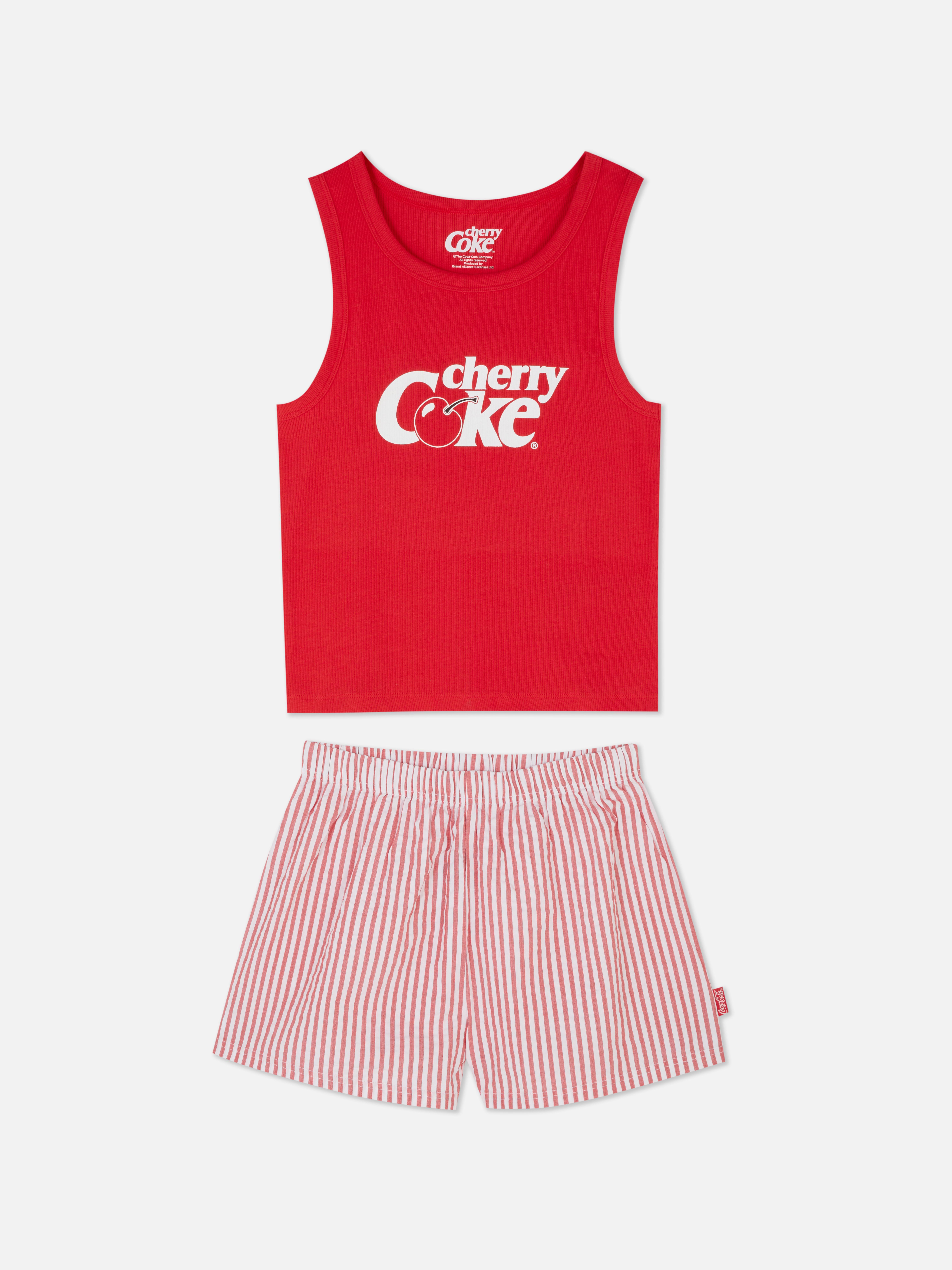 Cherry Coke Vest and Shorts Pyjamas