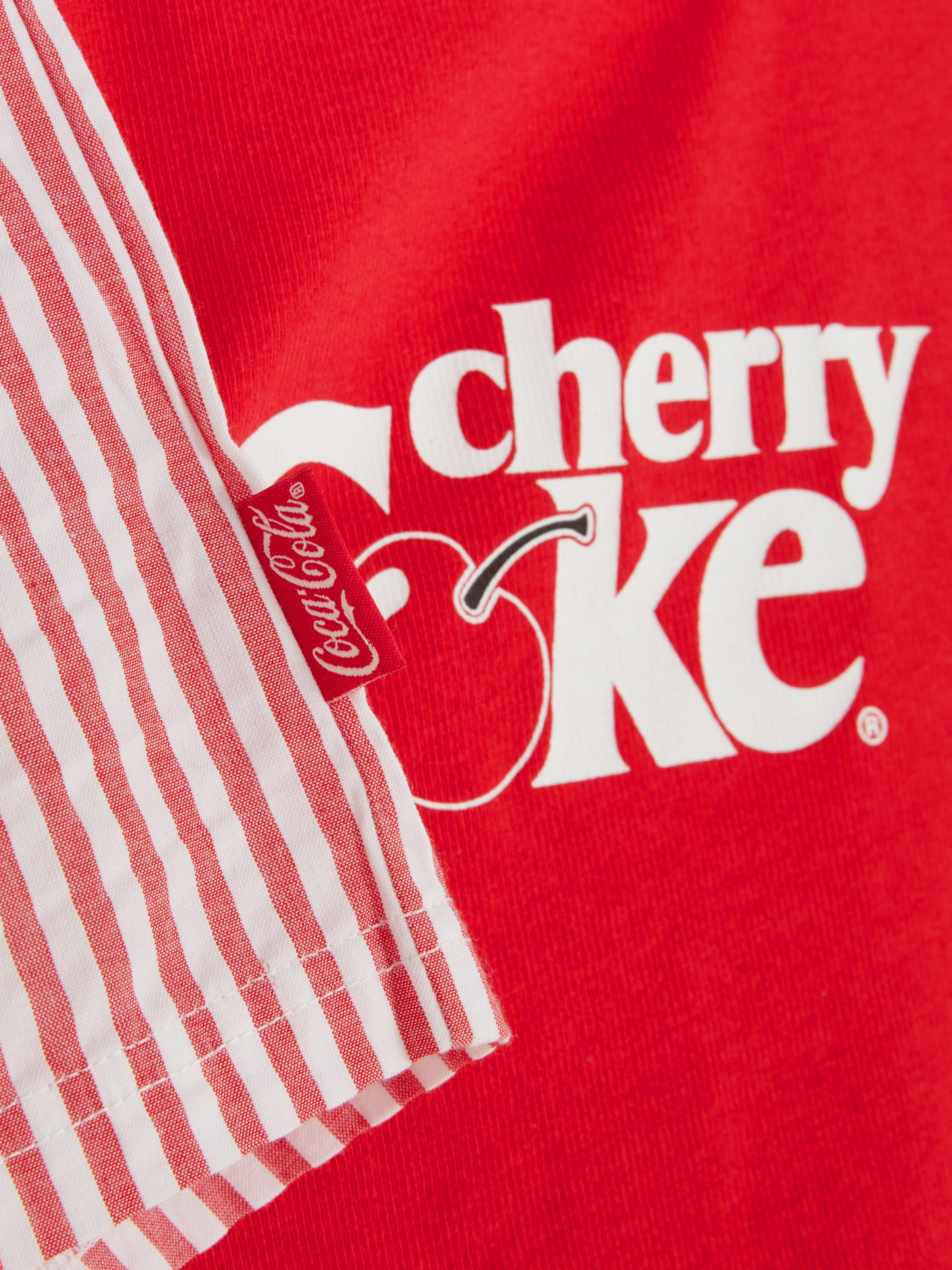 Pyjamahemd en -short Cherry Coke