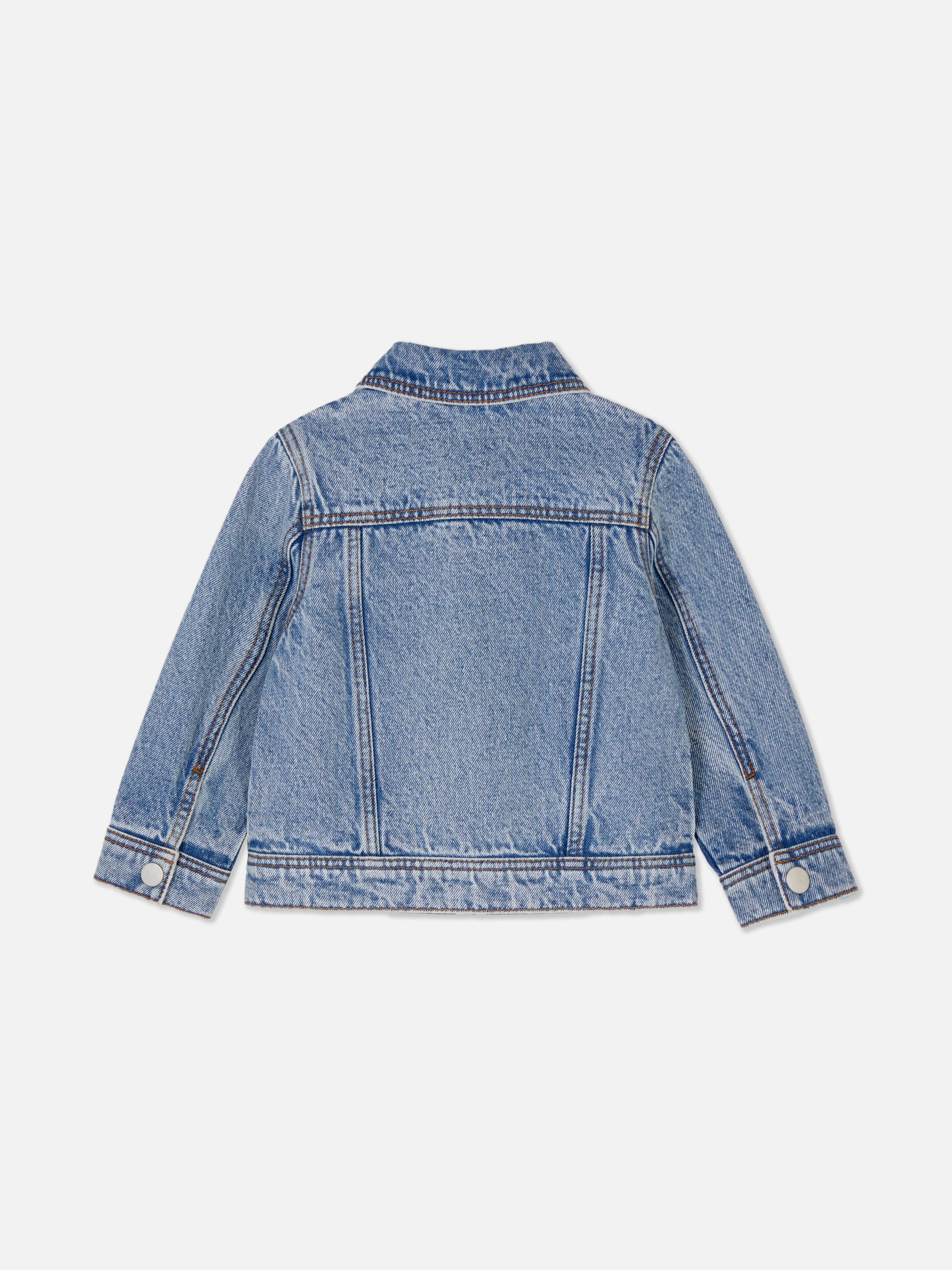 Veste en jean à bouton-pression