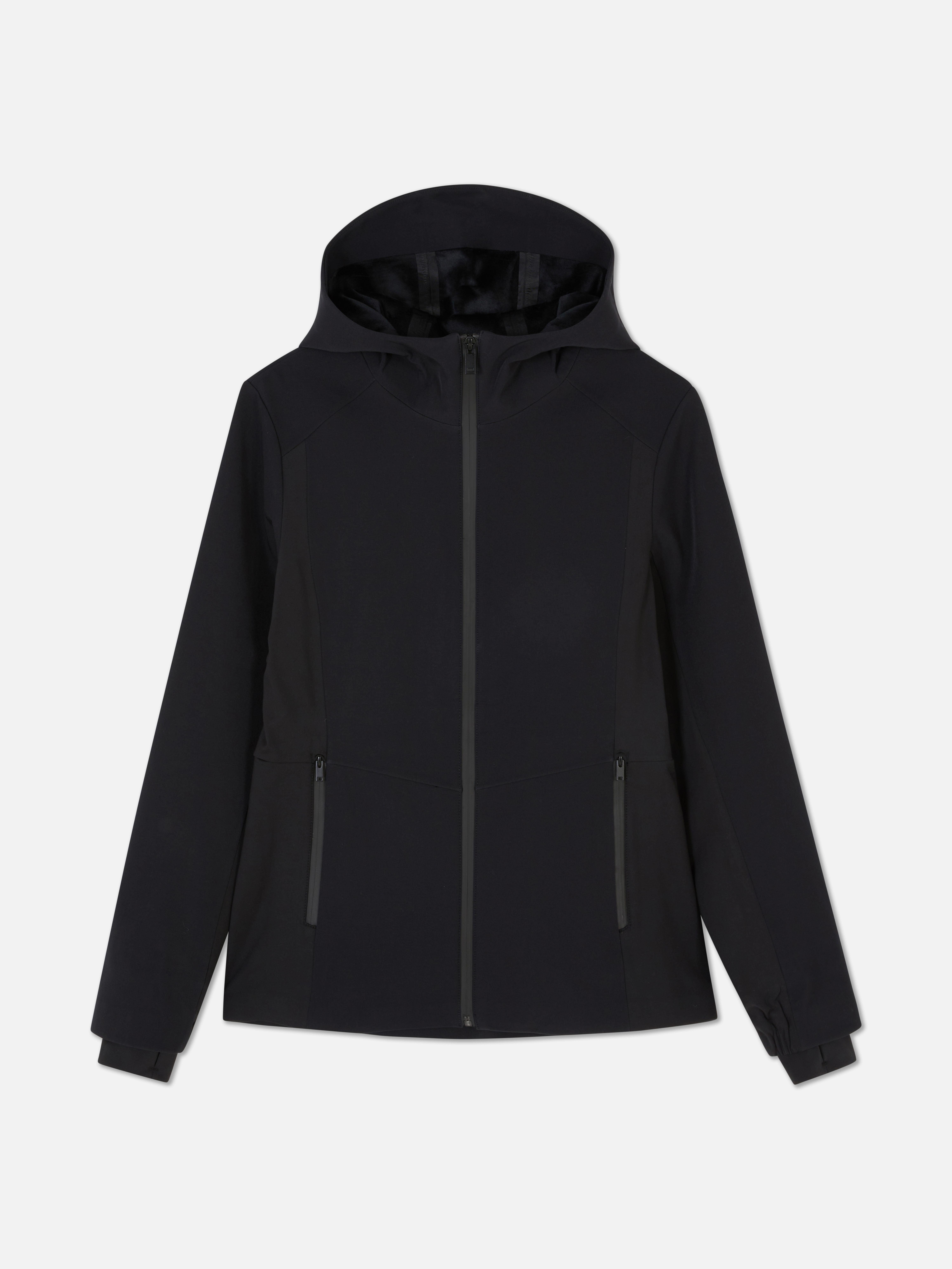Chaqueta deportiva con capucha y cremallera