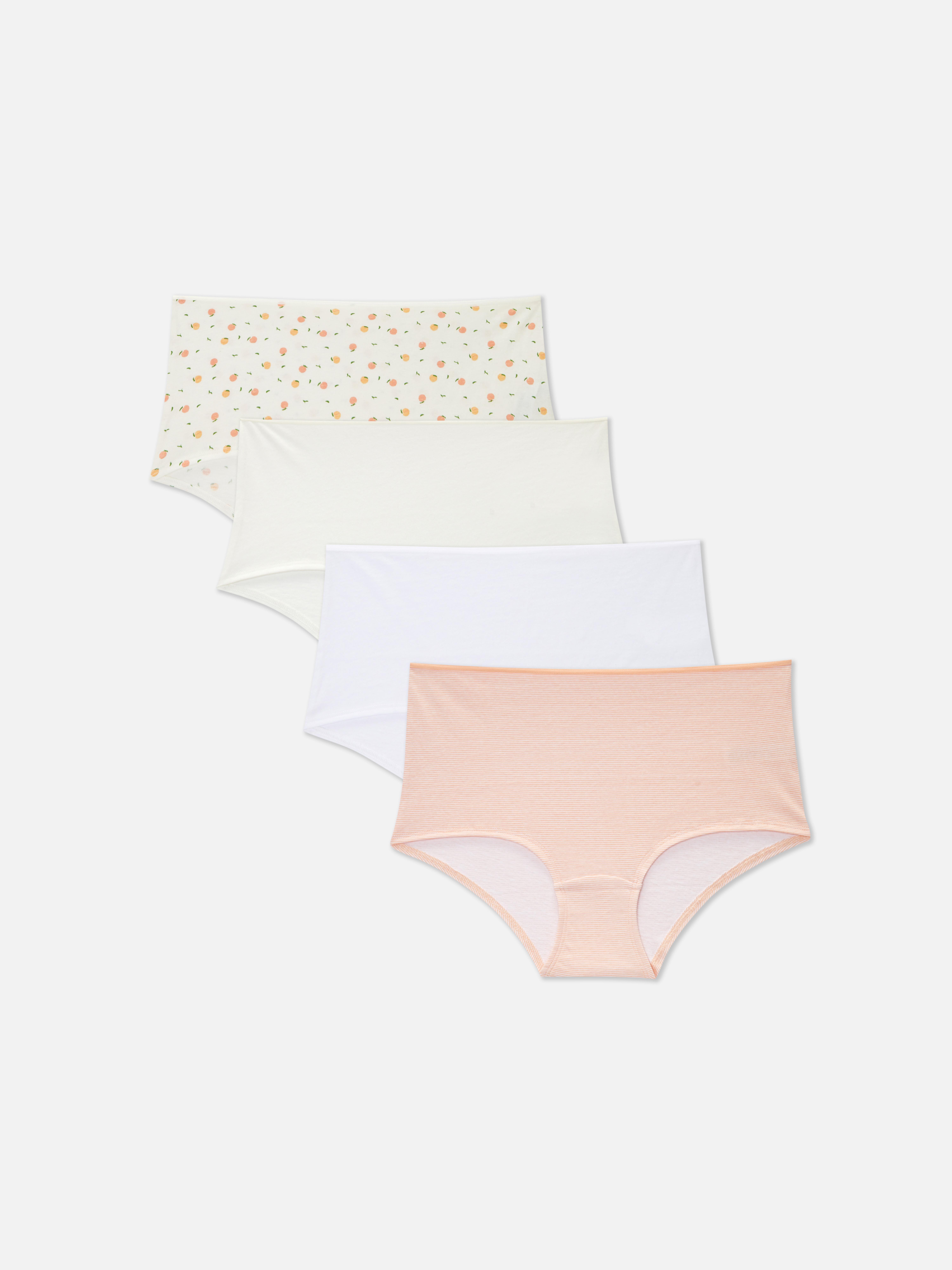 Korte slips met hoge taille, set van 4