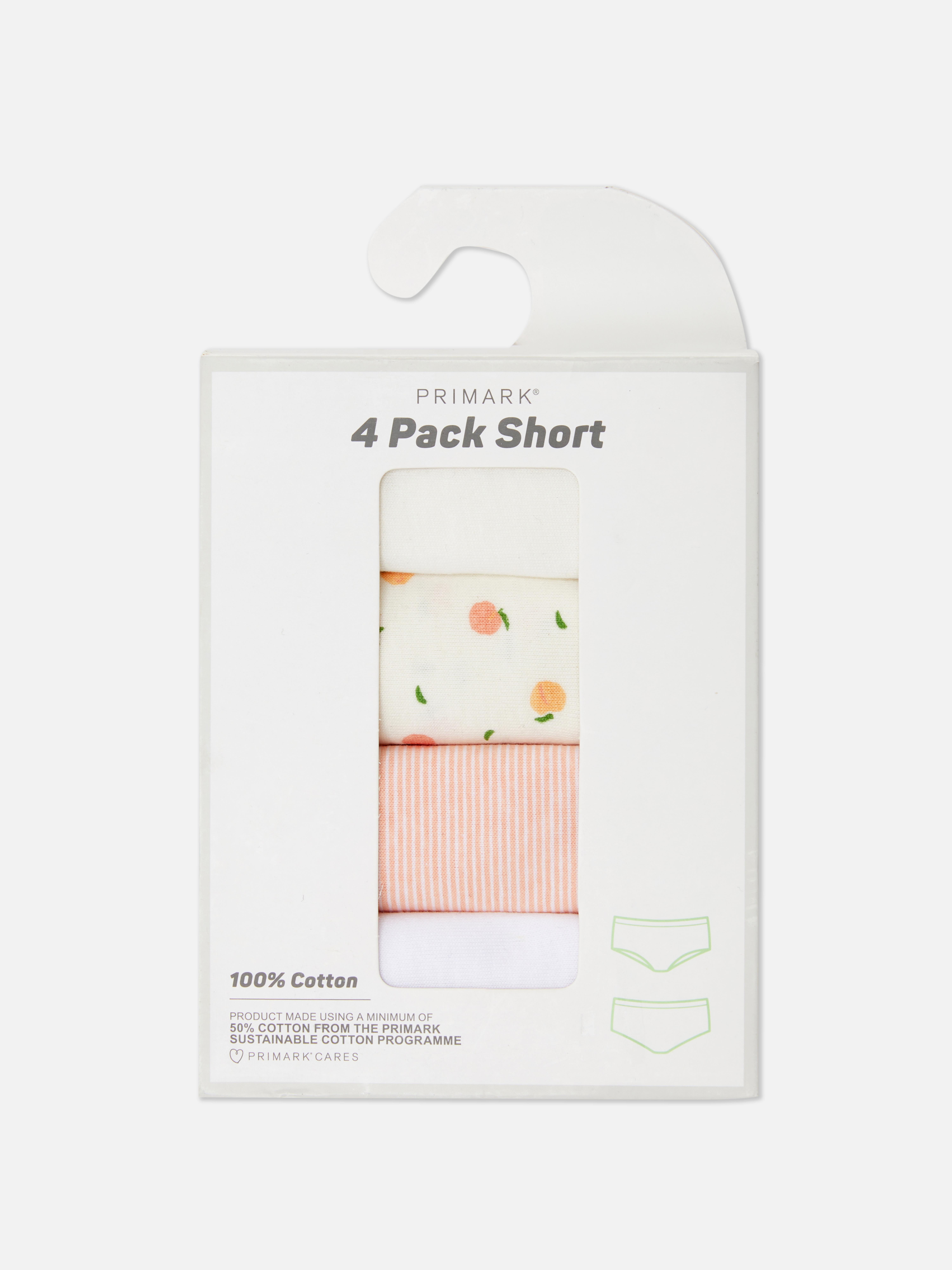 Korte slips met hoge taille, set van 4