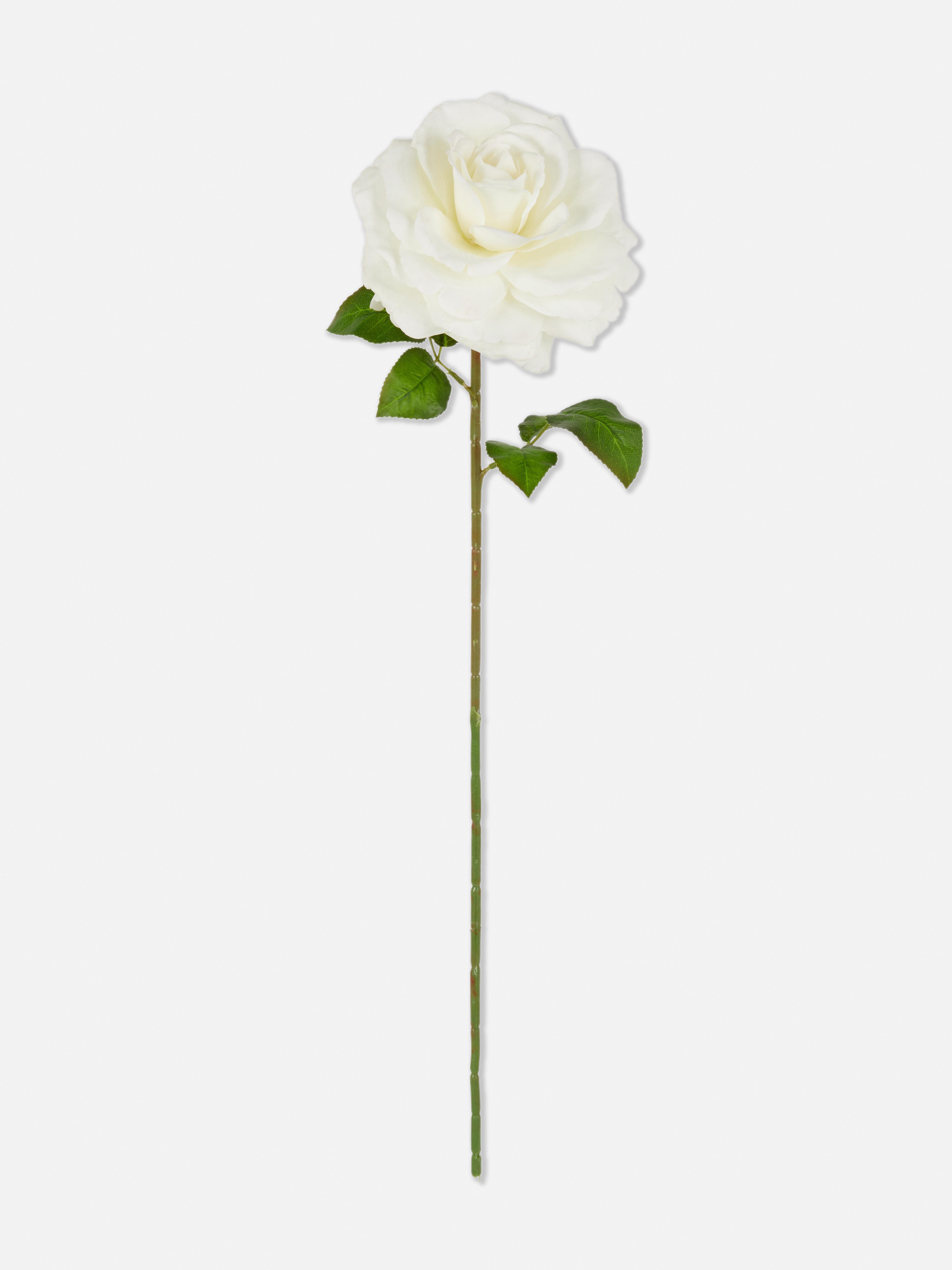 Rosa artificial de tallo único