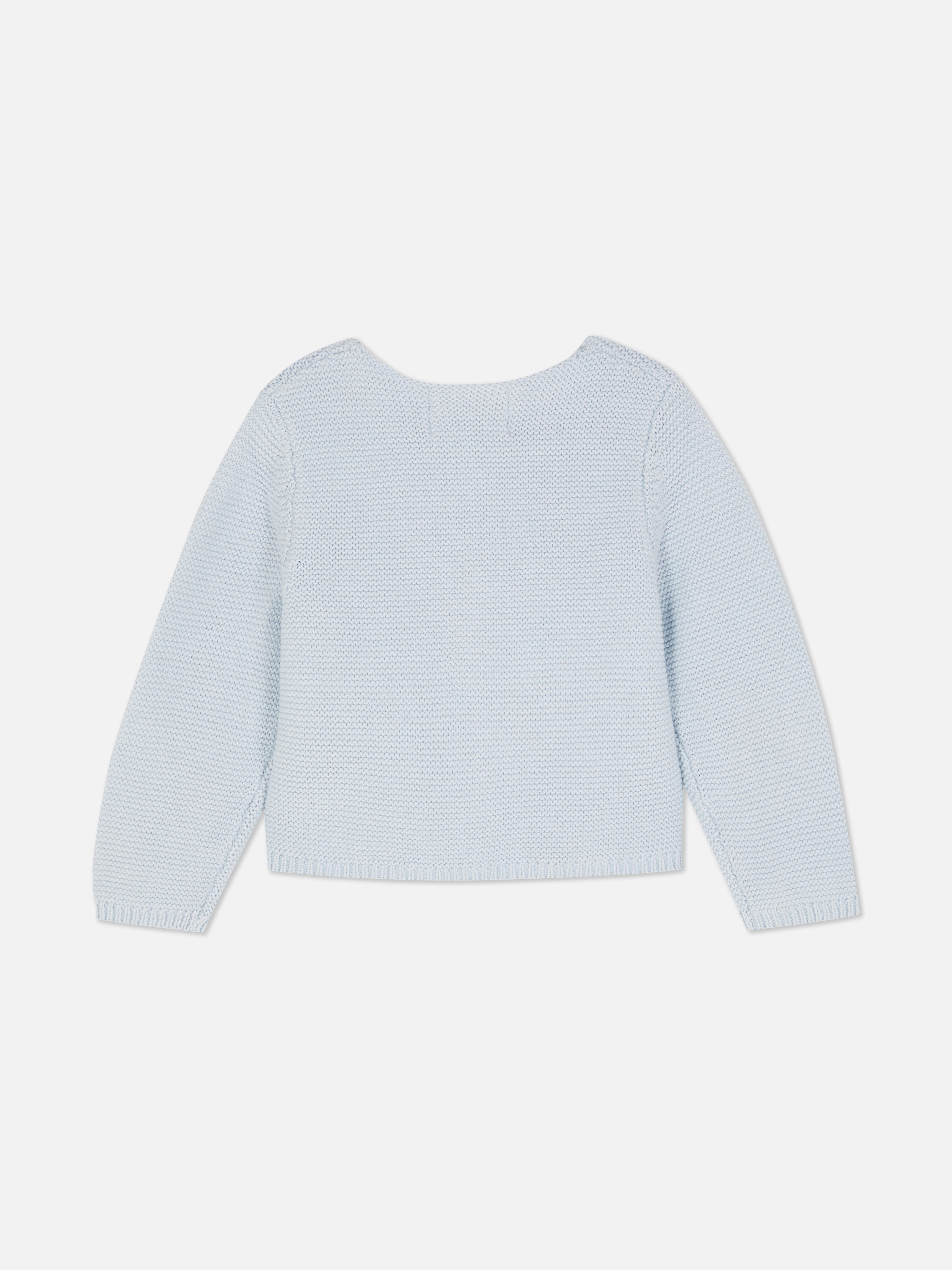 Gerippter Cardigan mit Knopfleiste