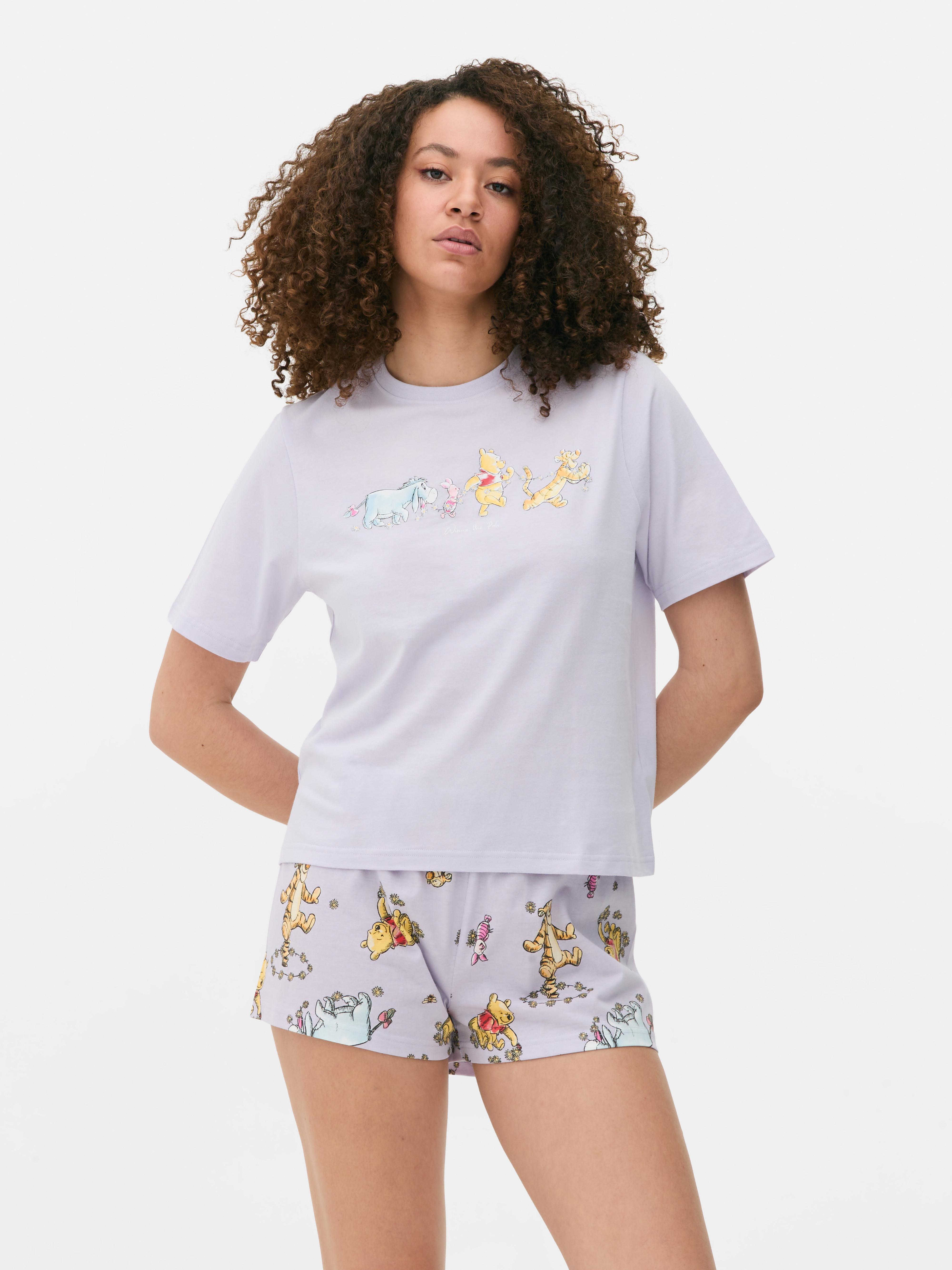 Disney-mintás, rövid ujjú pizsamaszett