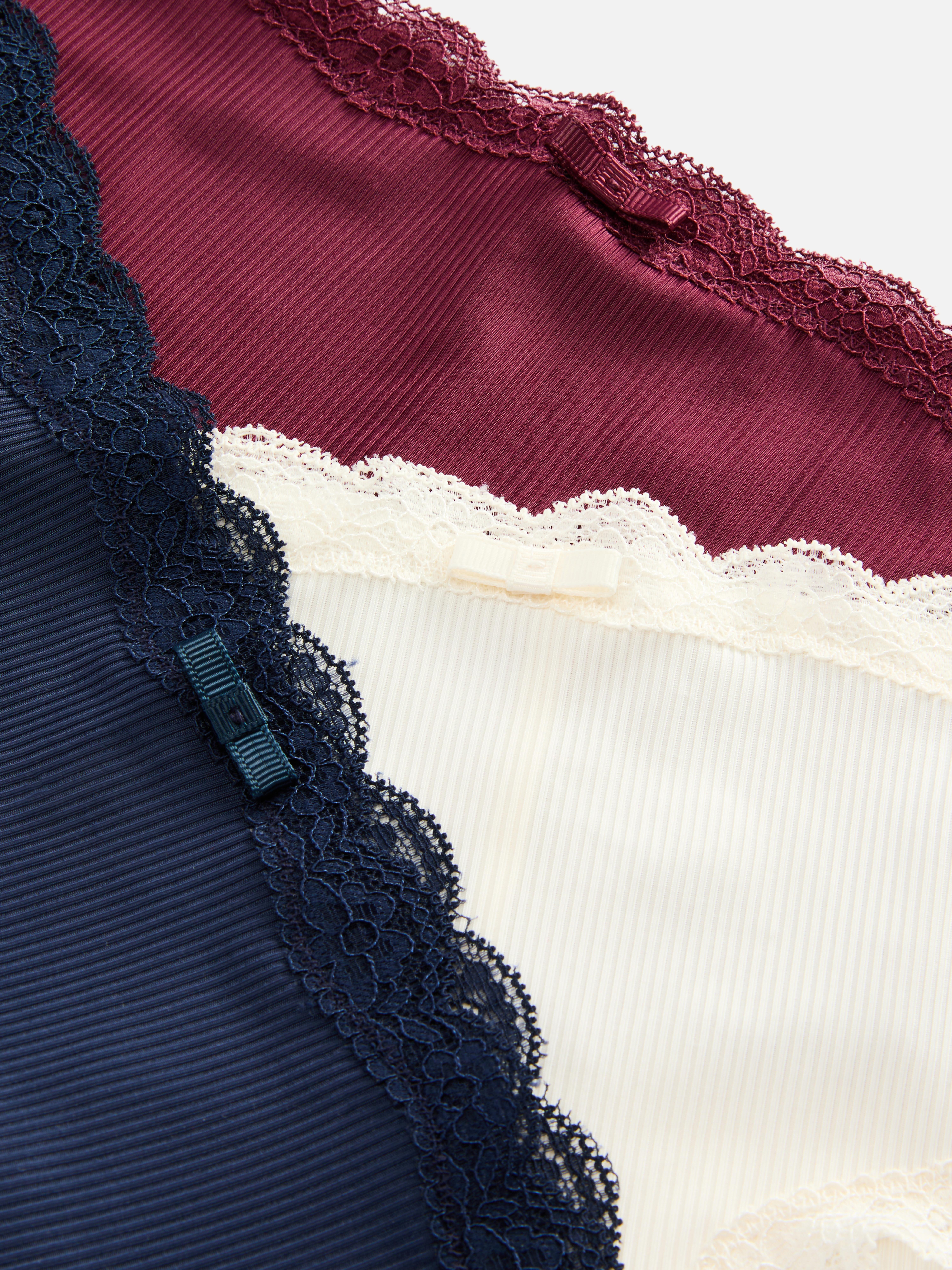Confezione da 3 slip a vita bassa a coste