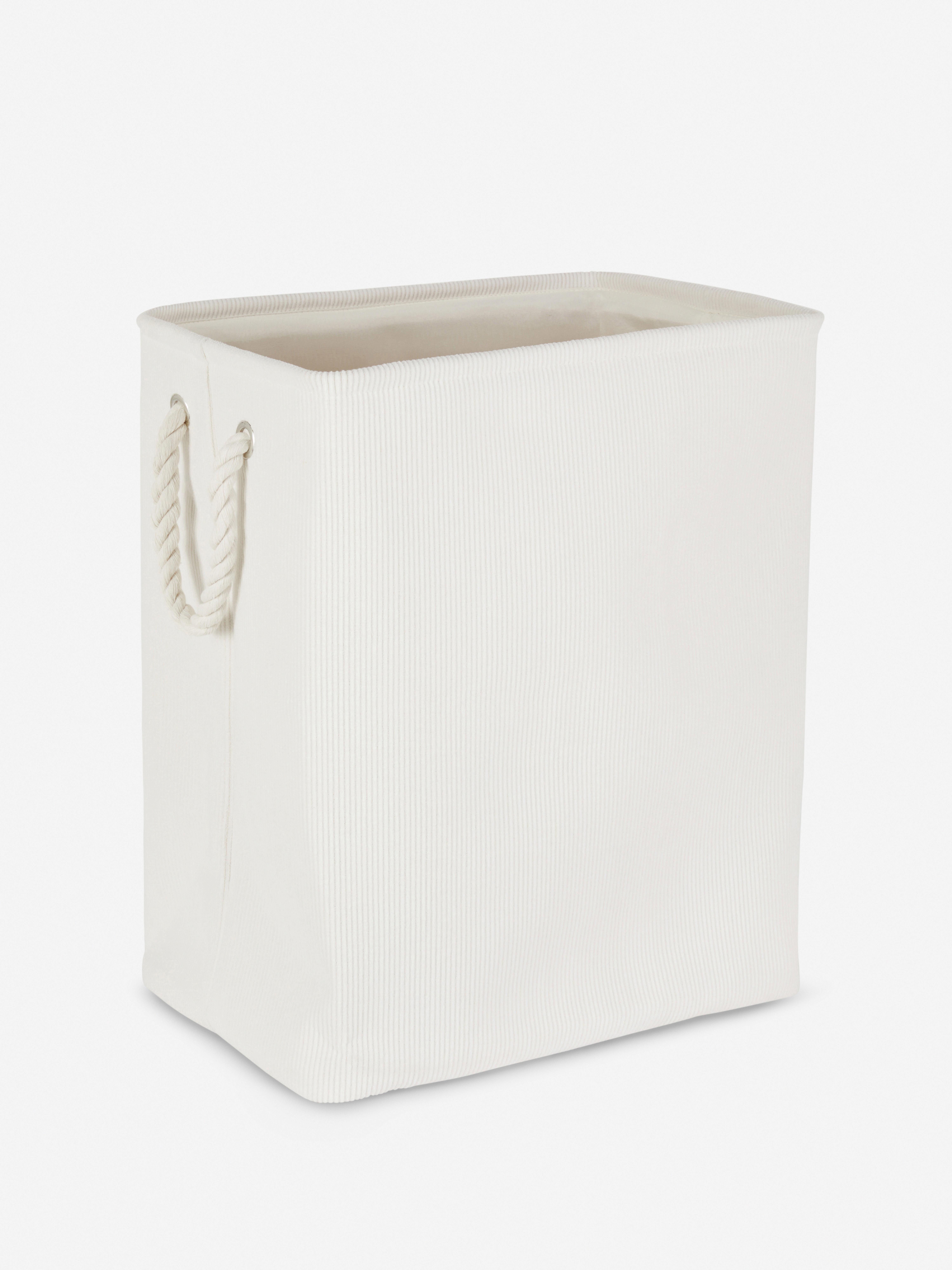 Corduroy Square Laundry Basket