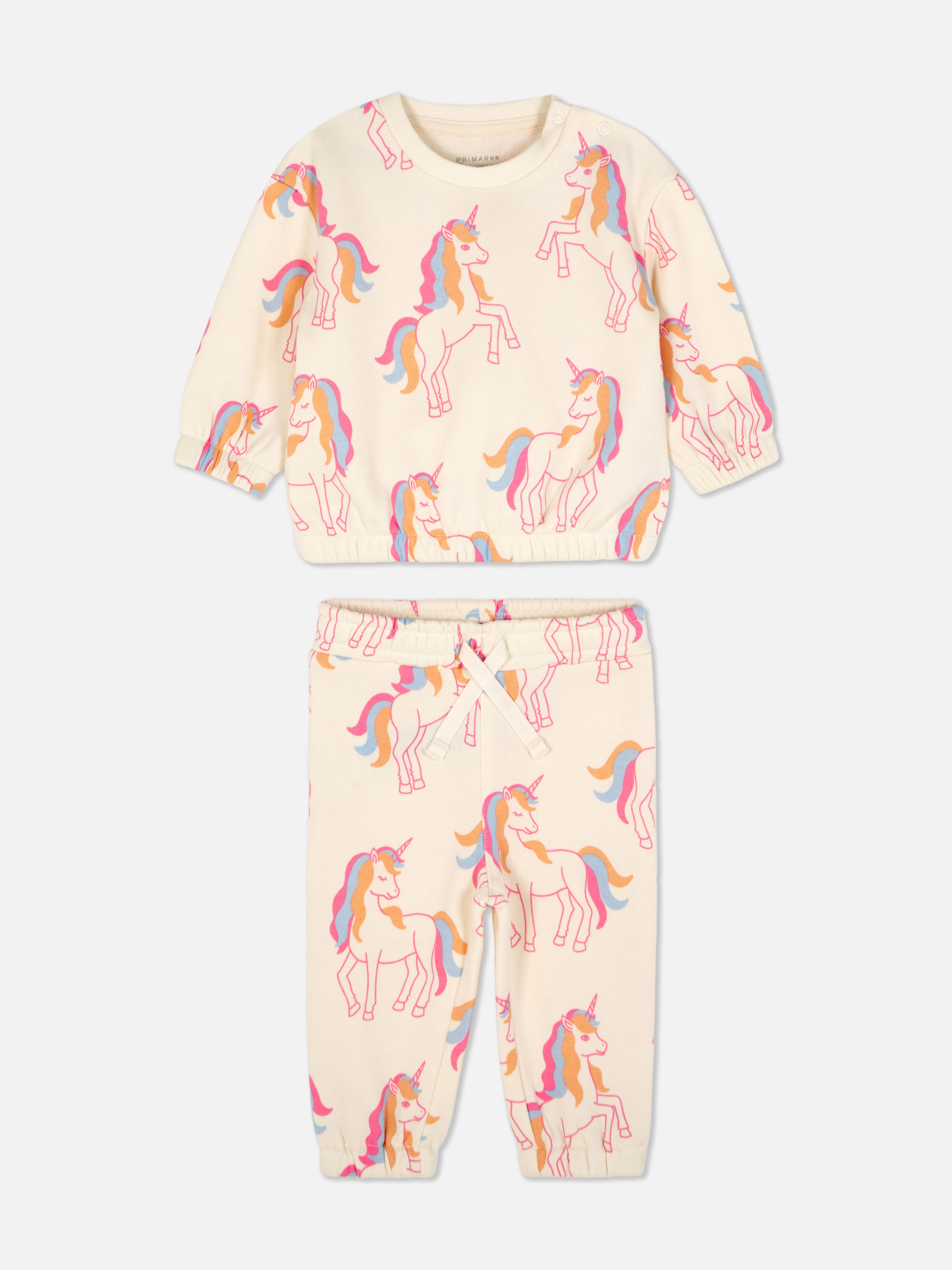 Unicorn Sweatshirt & Jogger Set