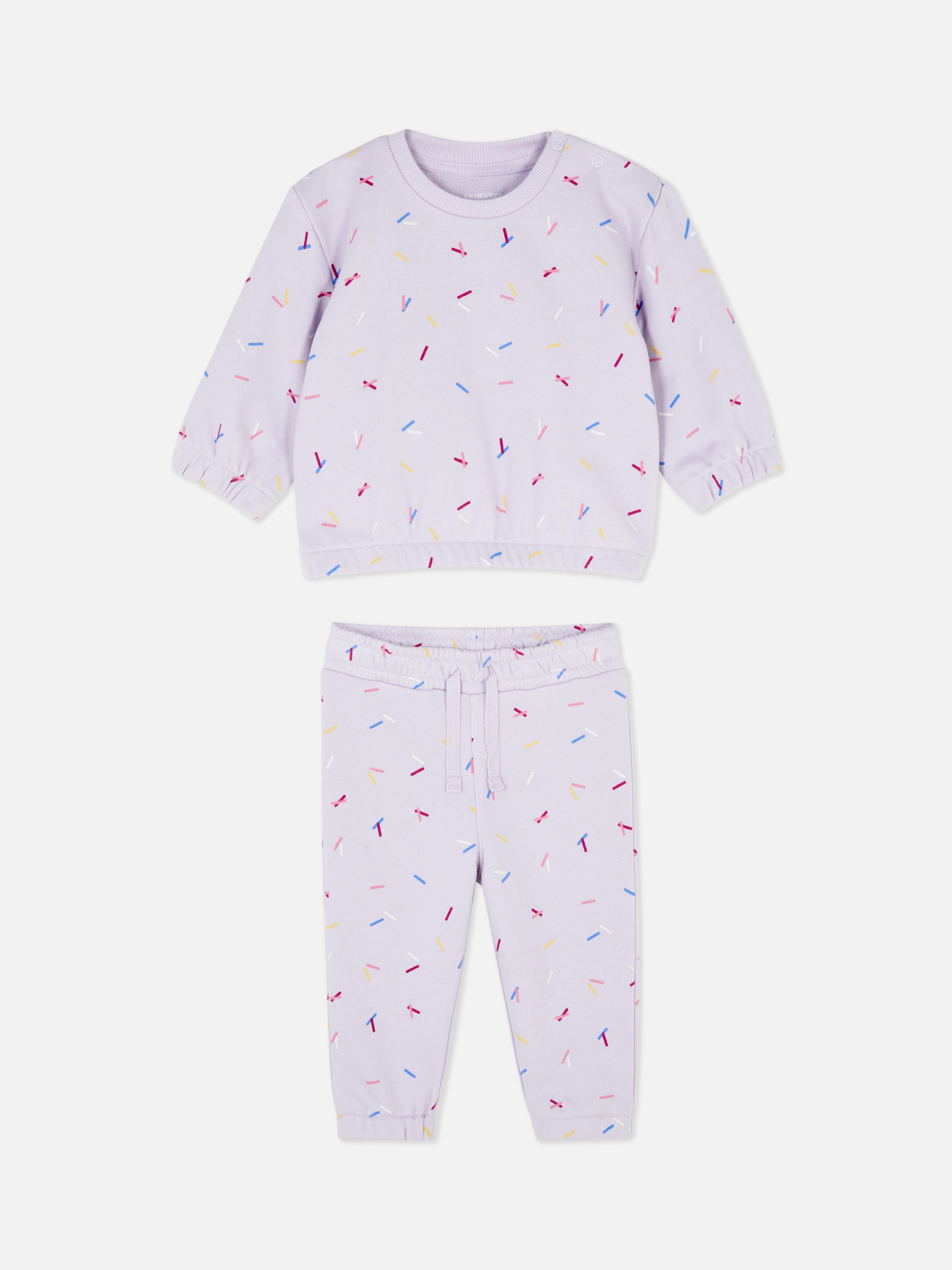Graphic Sweatshirt and Joggers Set