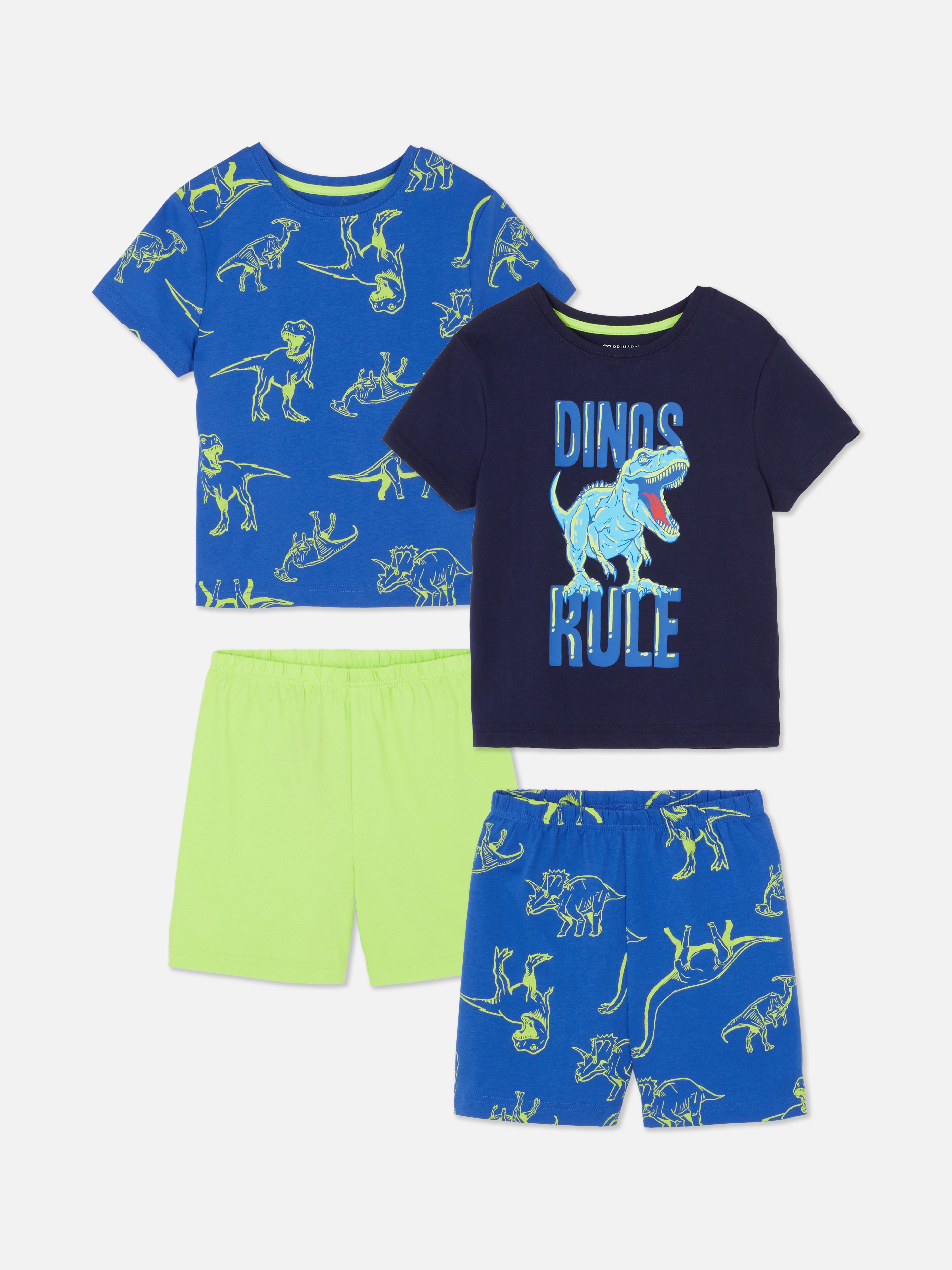 Pack de 2 pijamas cortos de dinosaurios