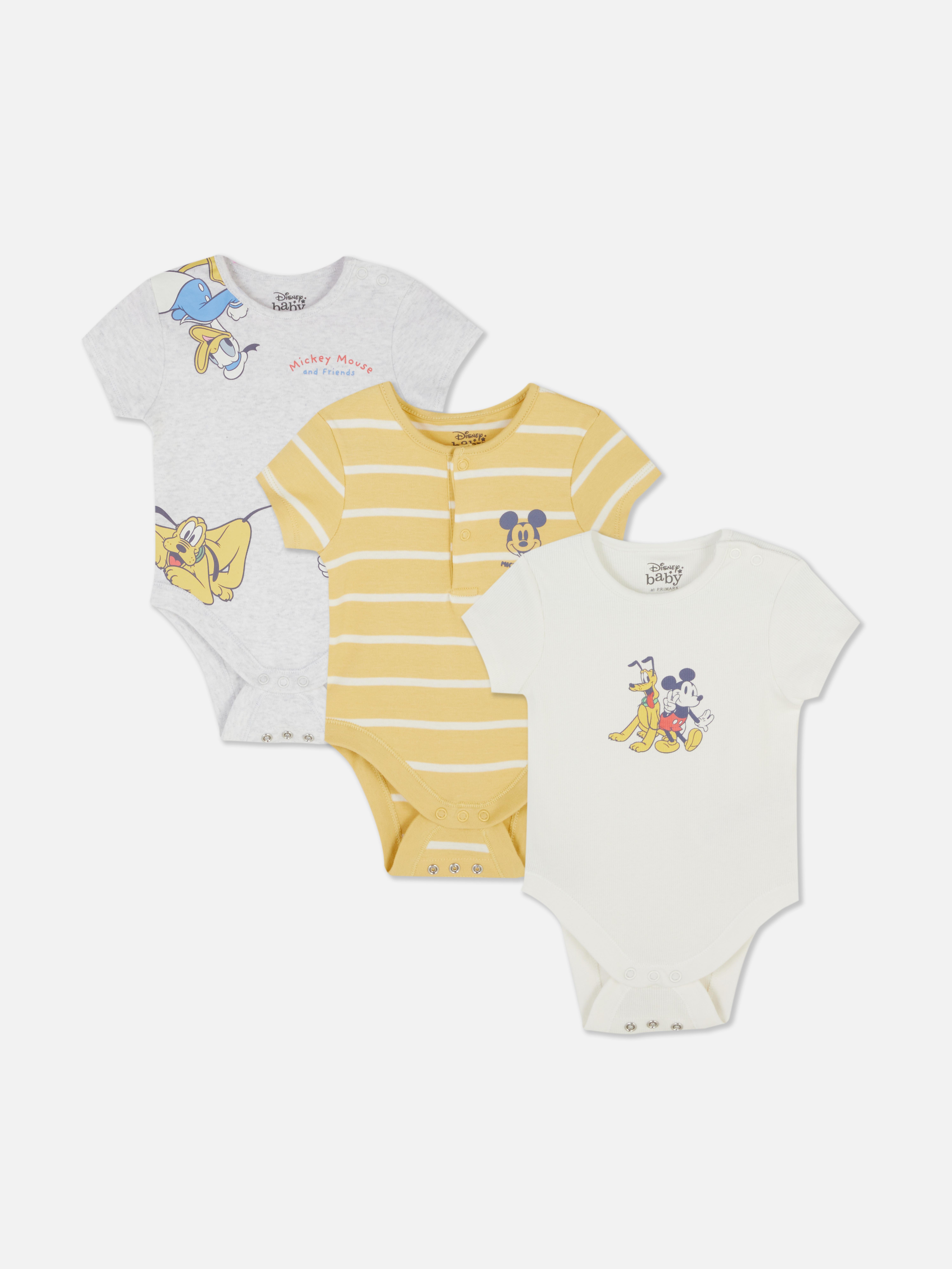Disney’s Mickey Mouse & Friends Short Sleeve Bodysuits