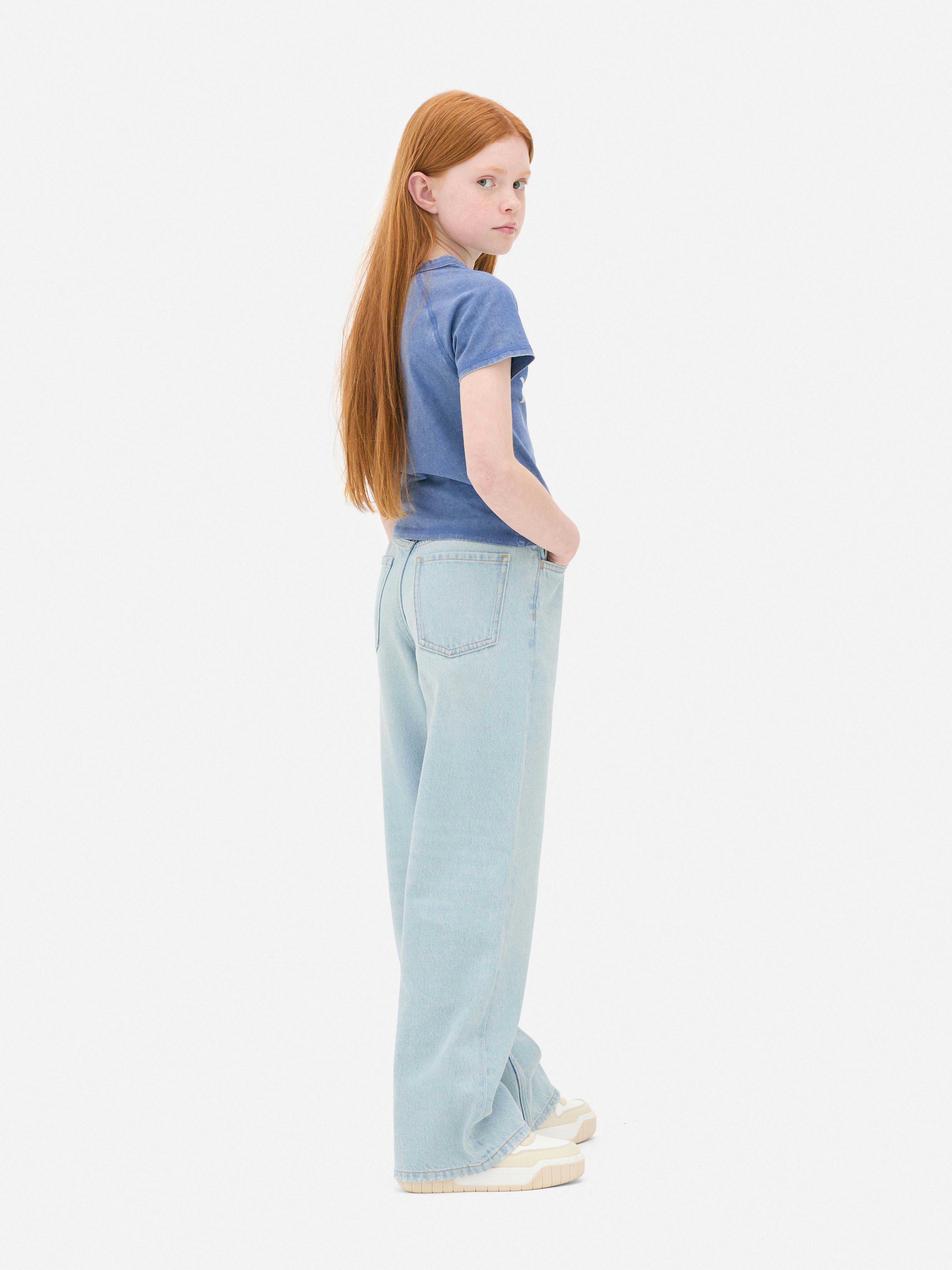 Jean denim ample