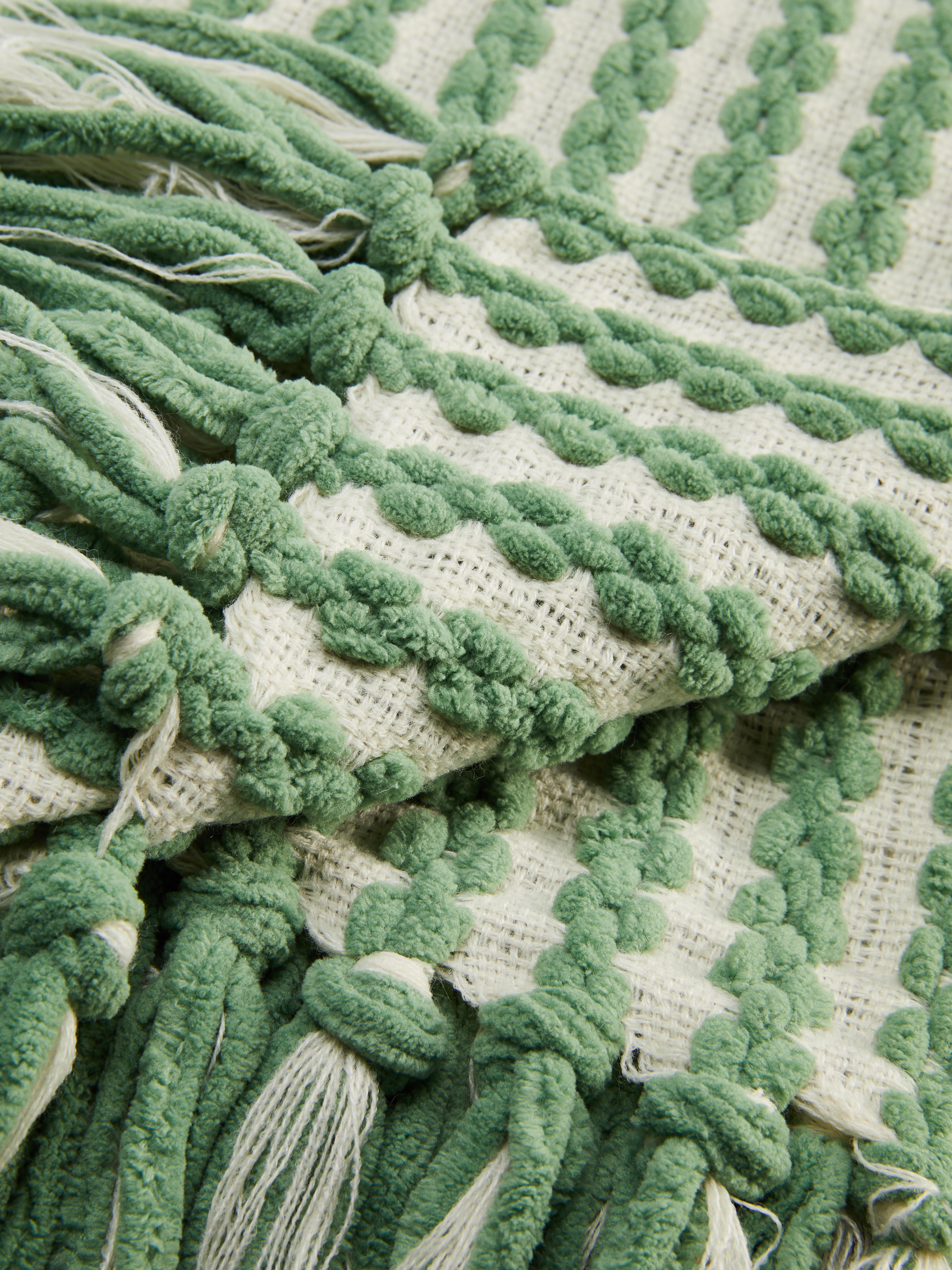 Chenille Fringed Throw
