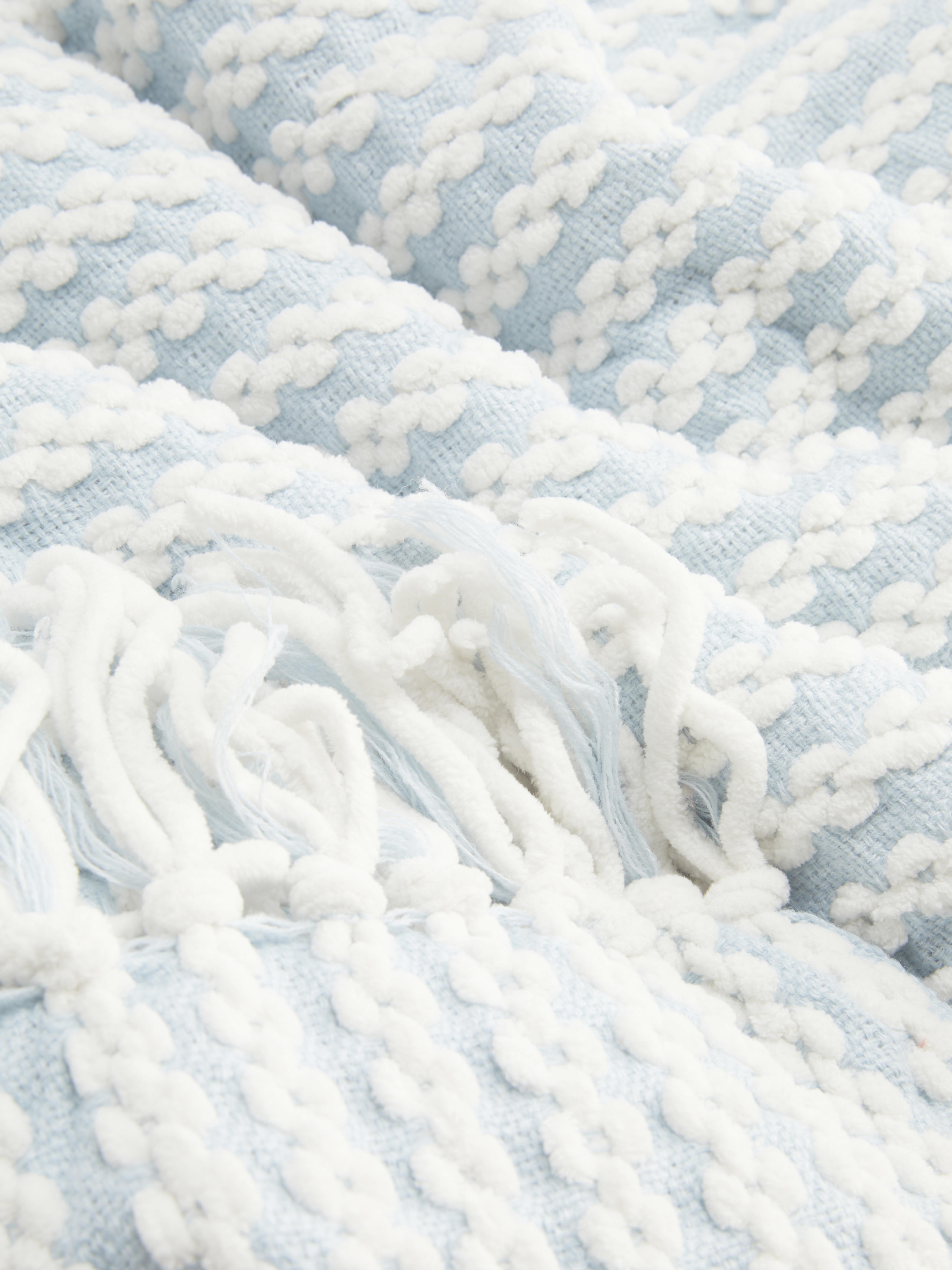 Chenille Fringed Throw