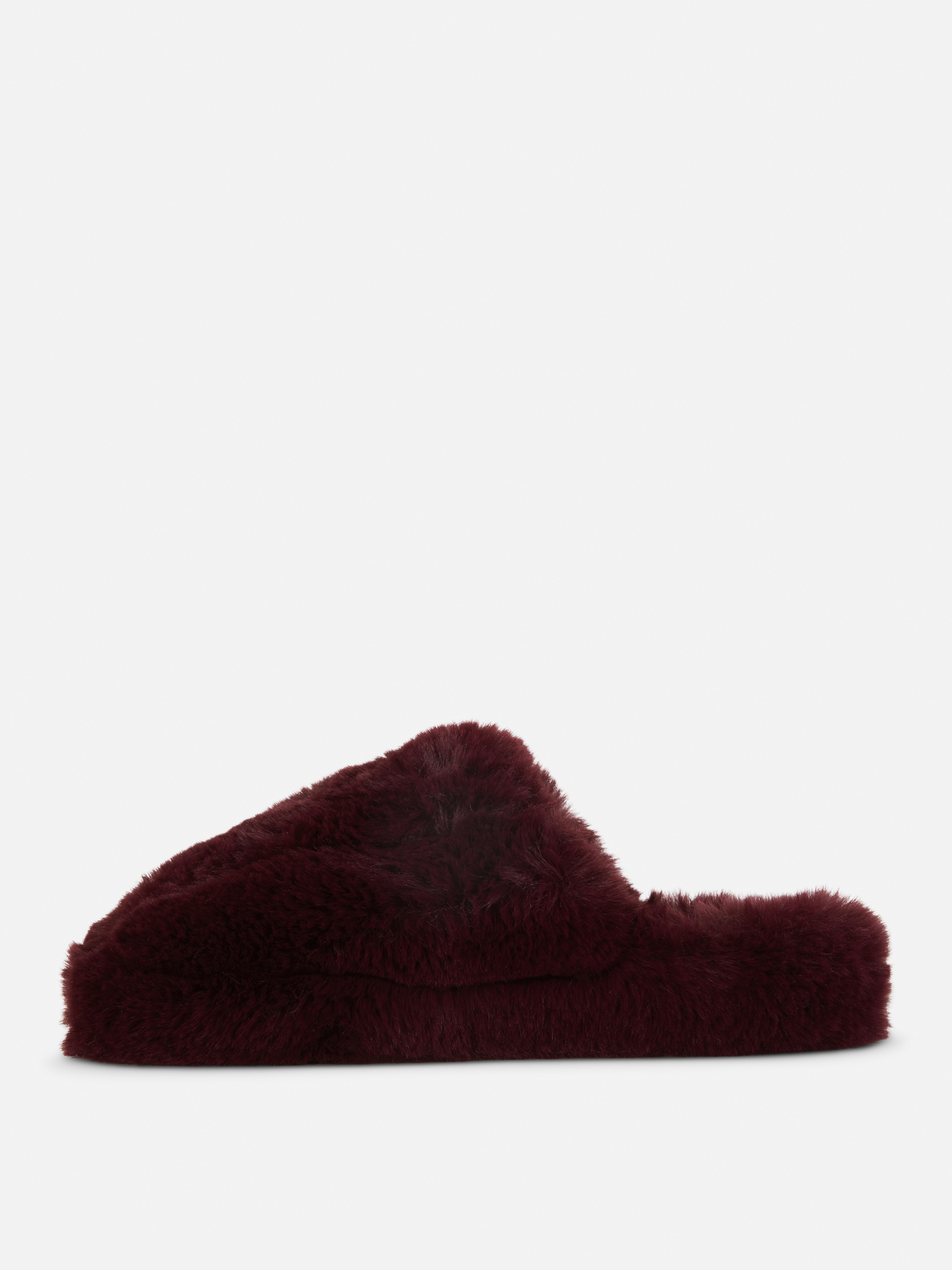 Fluffy Leopard Pattern Mule Slippers