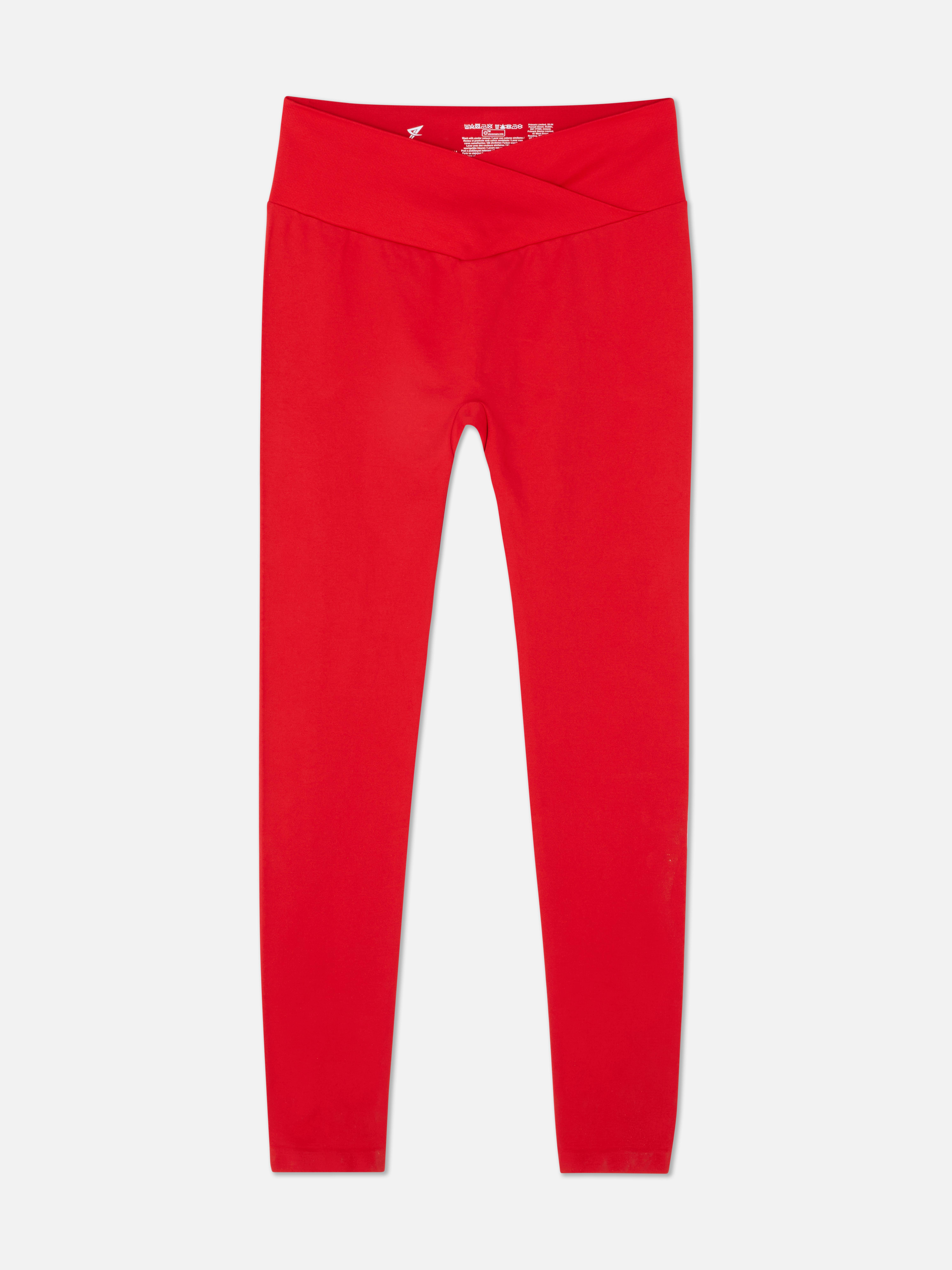 Nahtlose Leggings mit VBund Rot Damen Primark