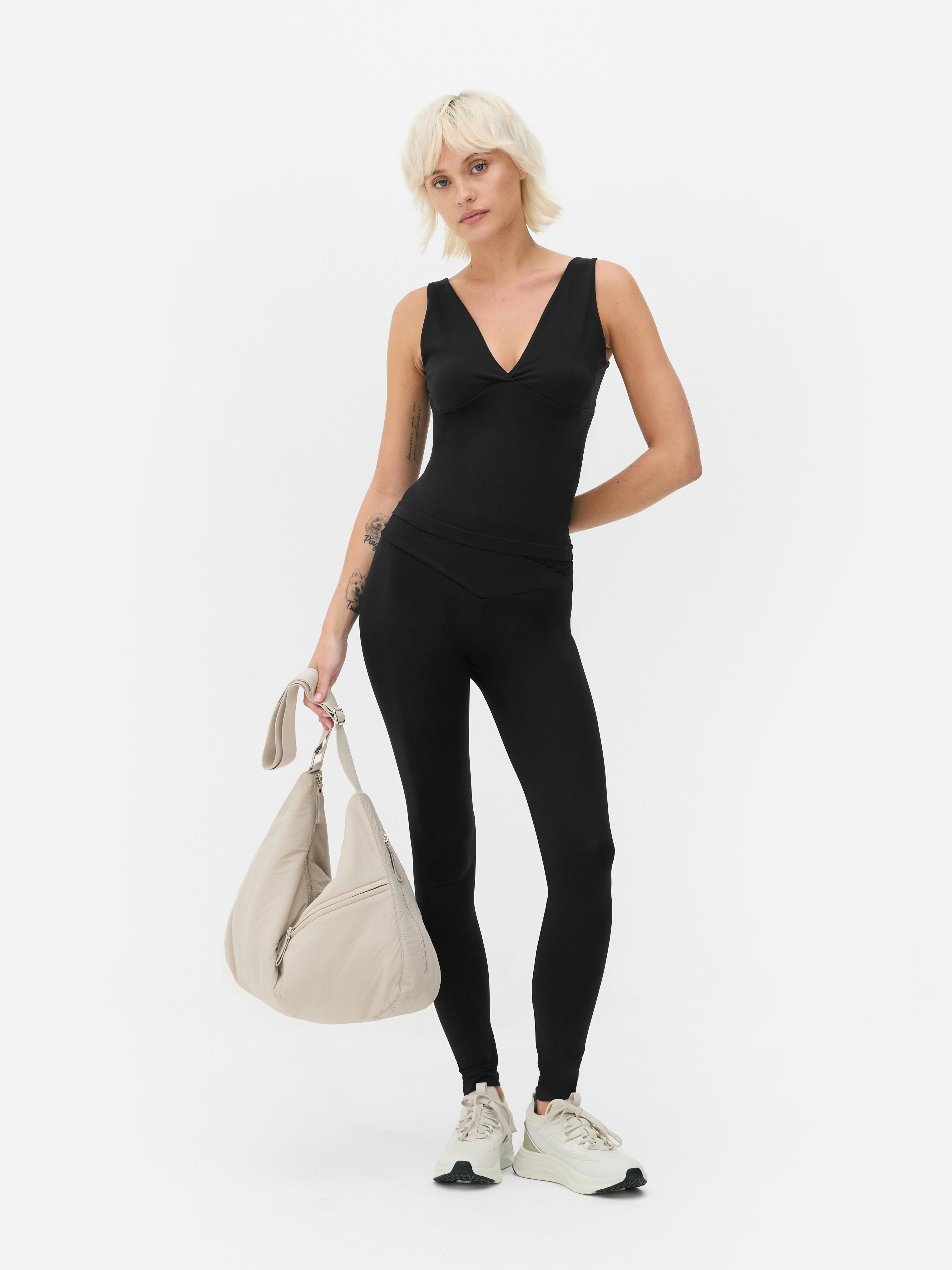 Naadloze legging met V-vormige taille