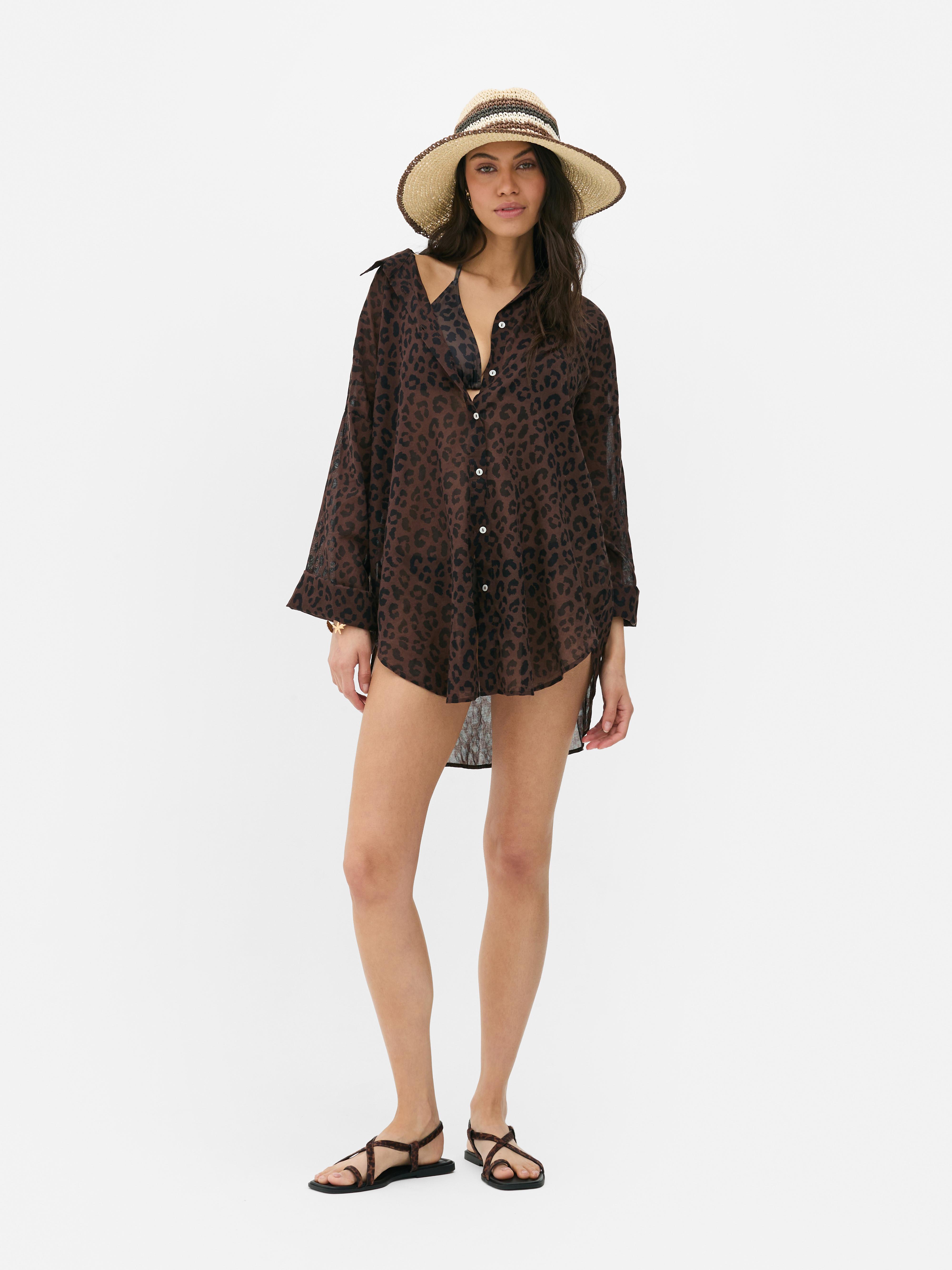 Strand-Shirt mit Print
