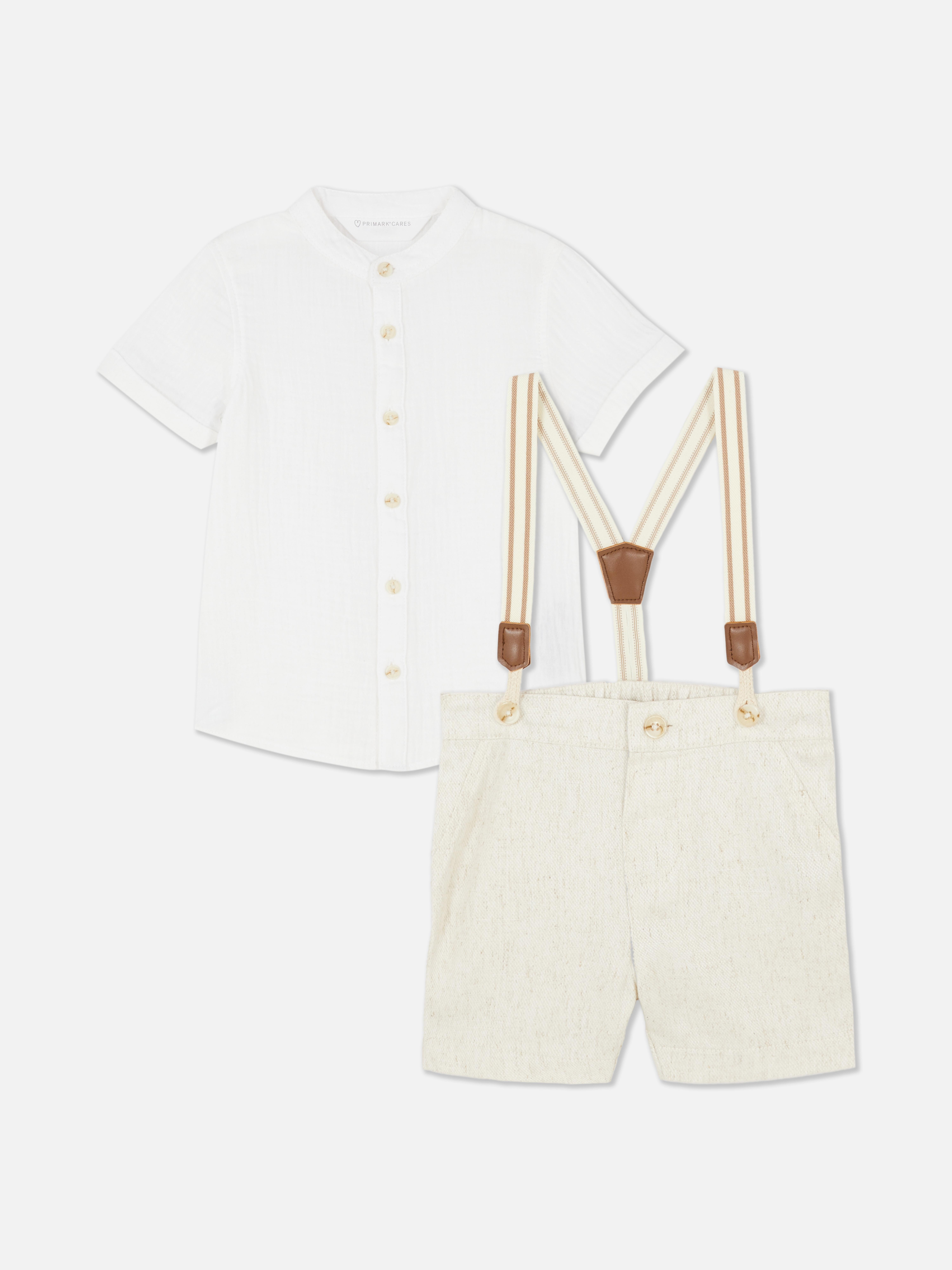 Suspenders and T-Shirt Set