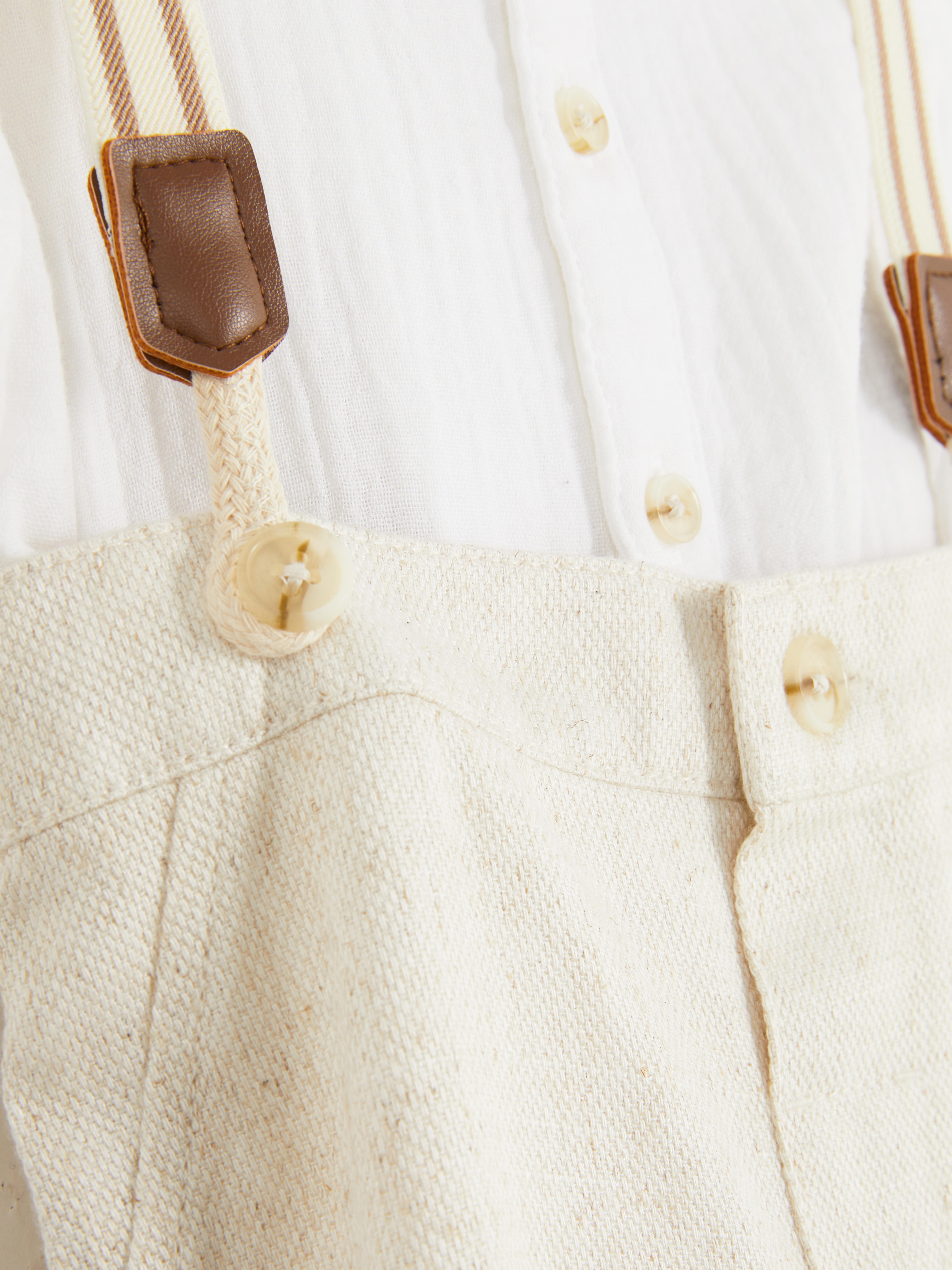 Suspenders and T-Shirt Set