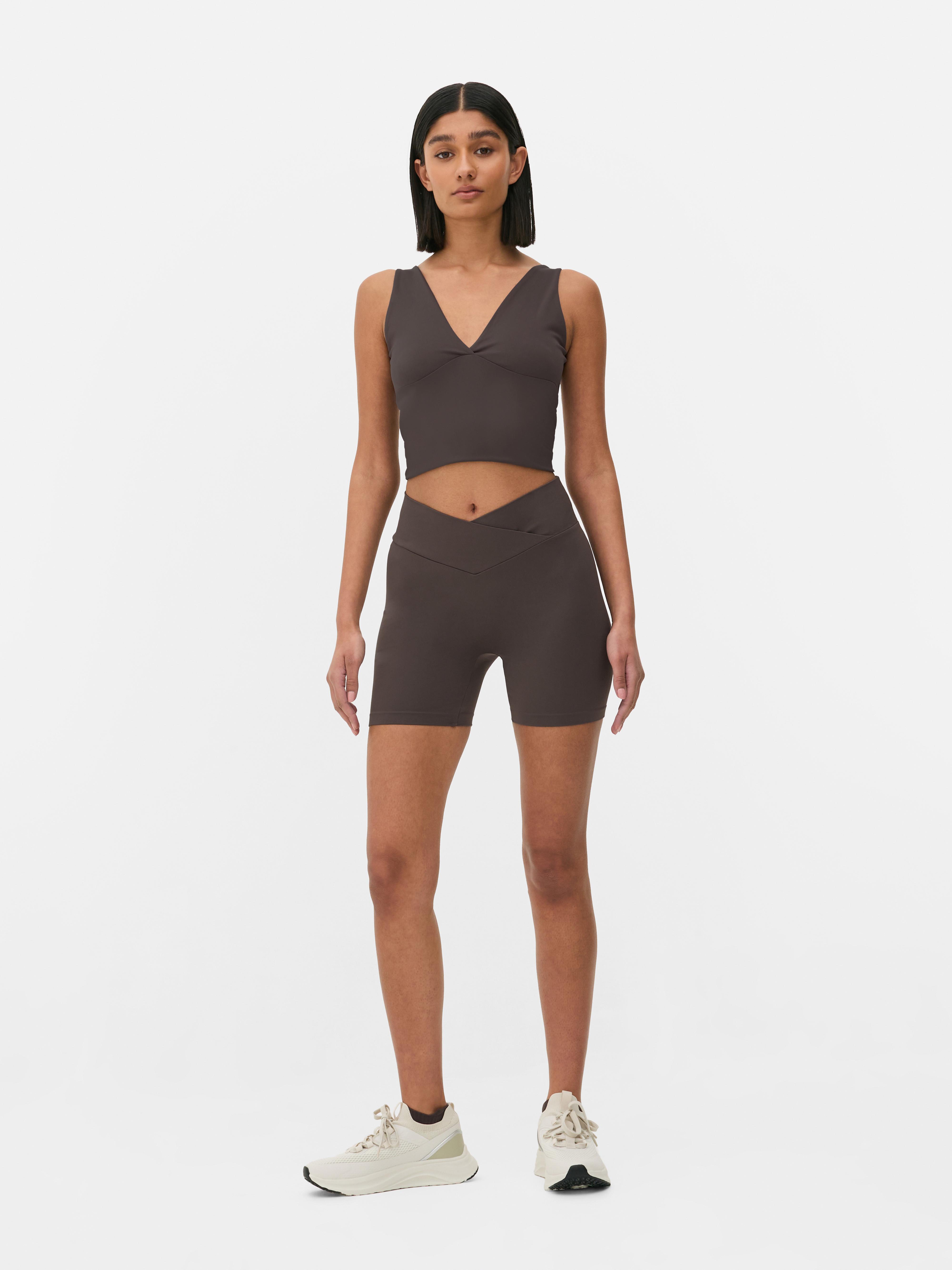 Supersoft Seamless Yoga Shorts Chocolate