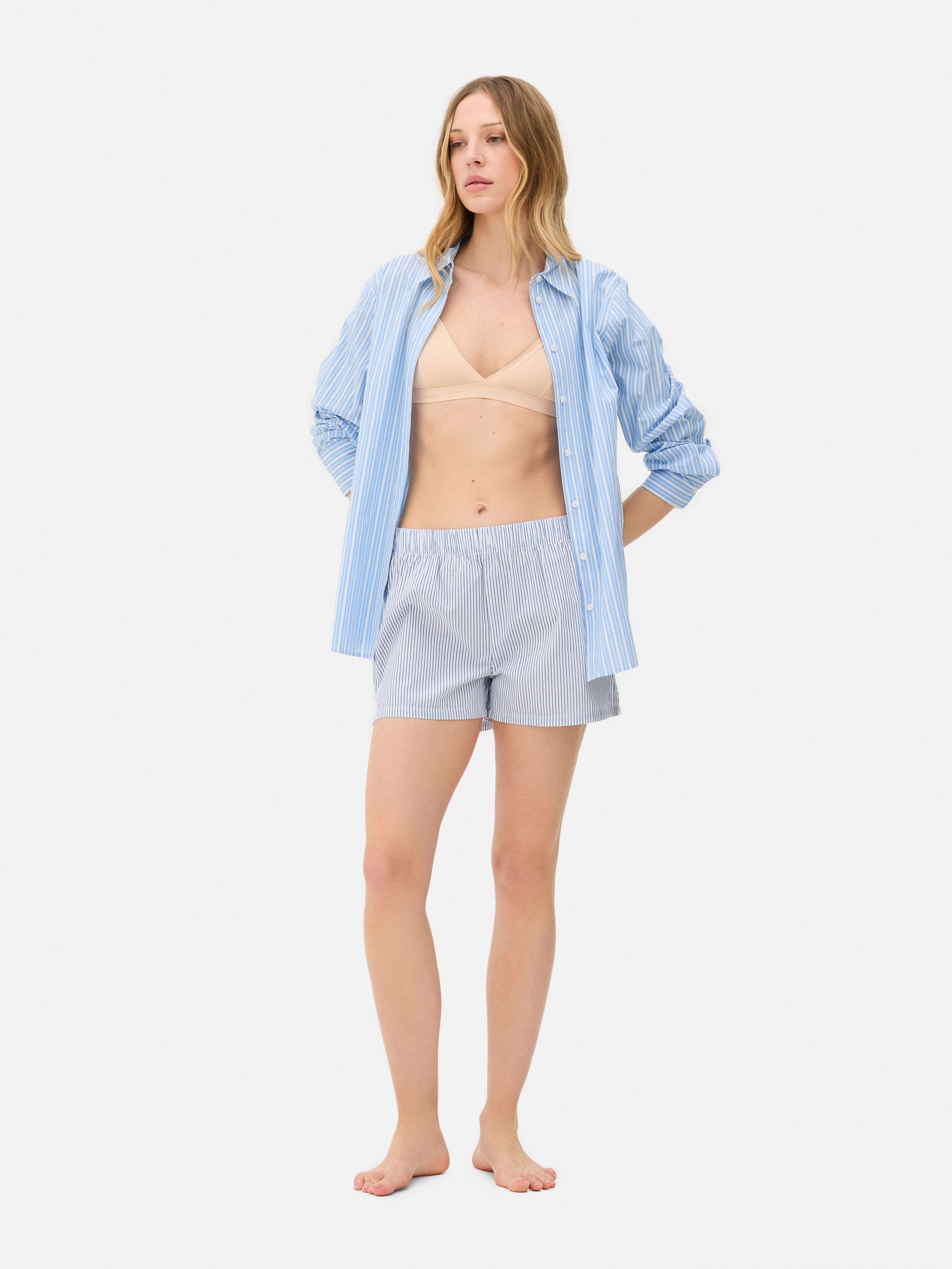 Geruite pyjamashort