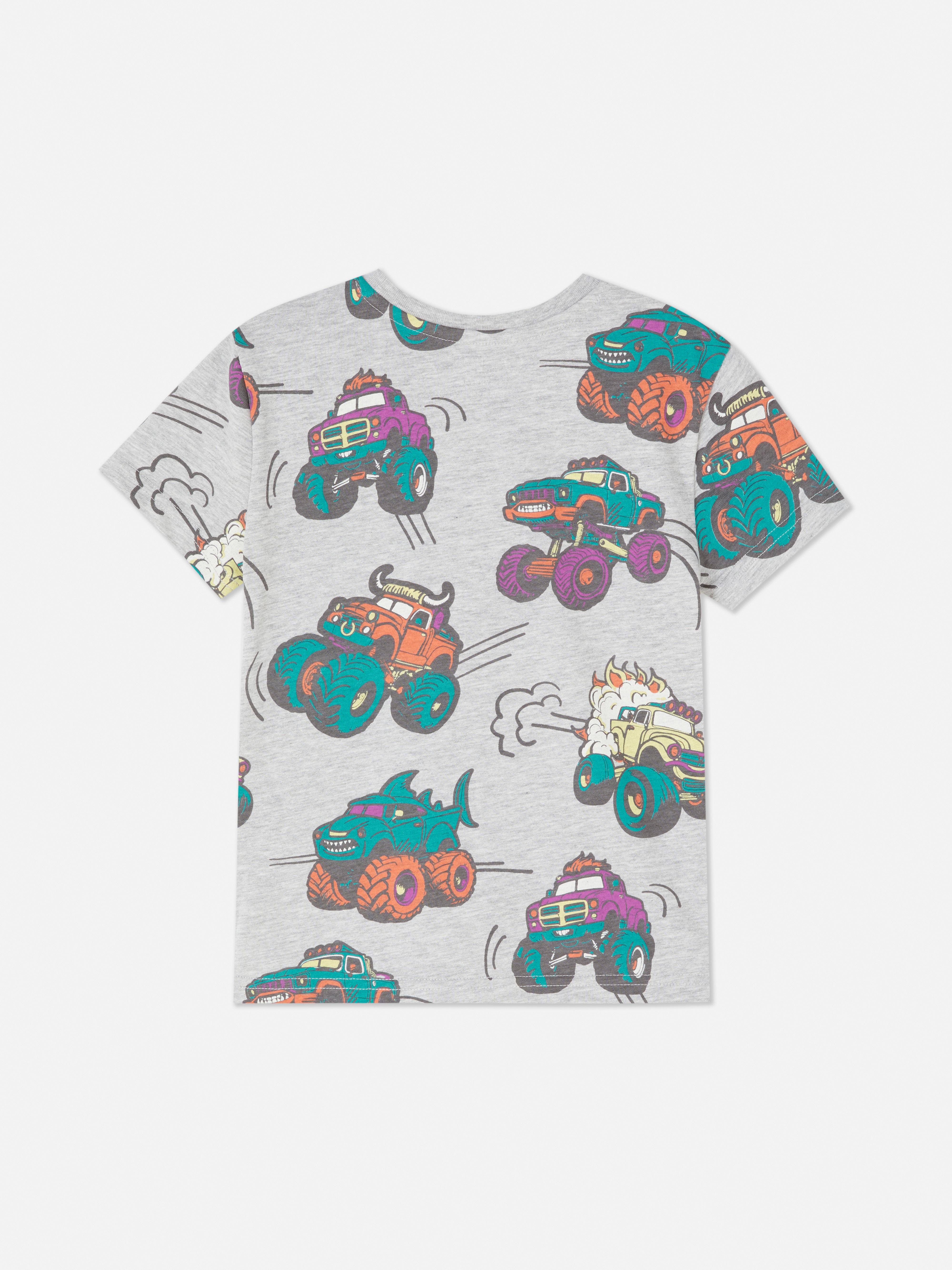 T-shirt coloré à manches courtes requin