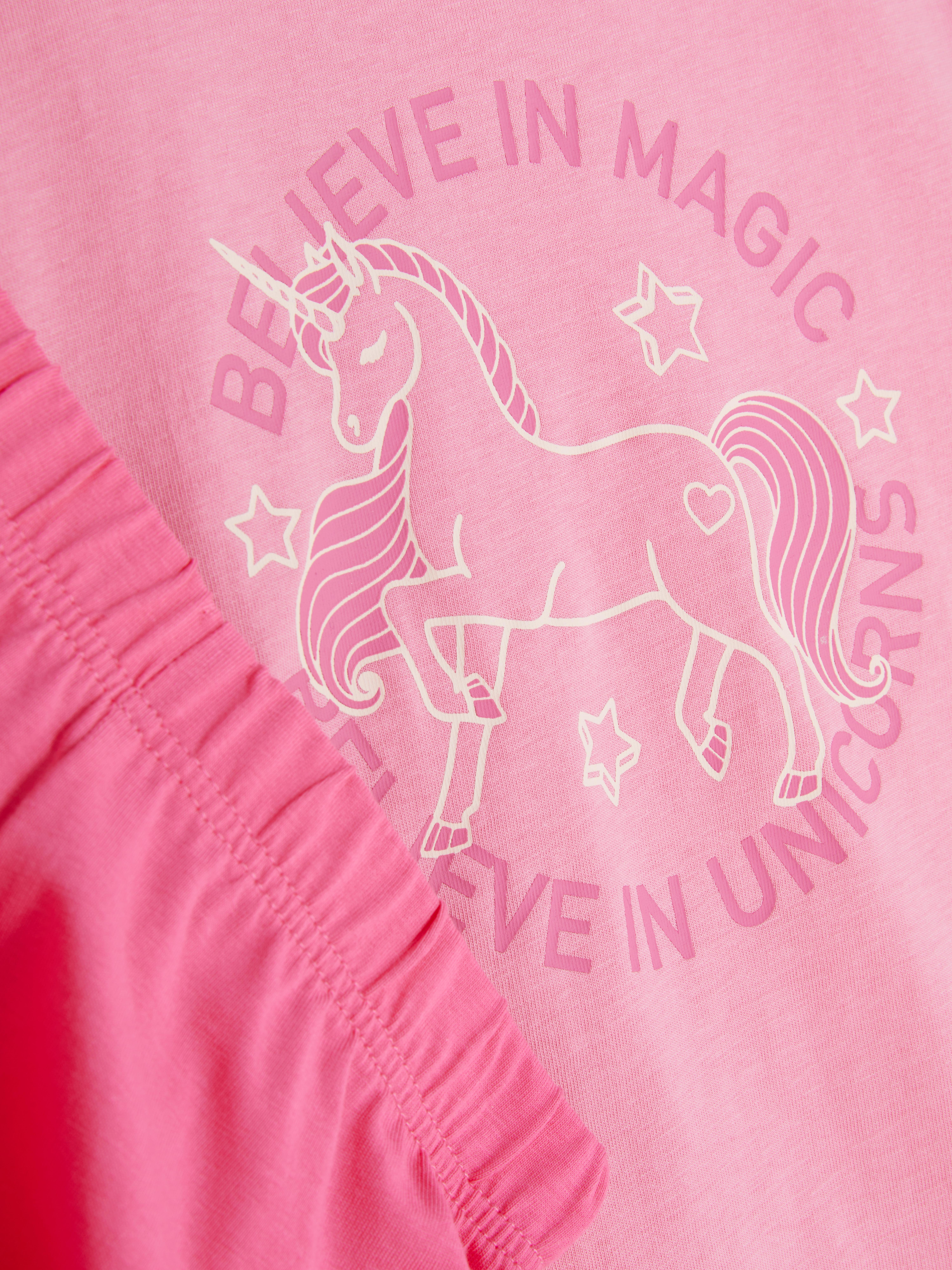 Pyjama met eenhoornprint