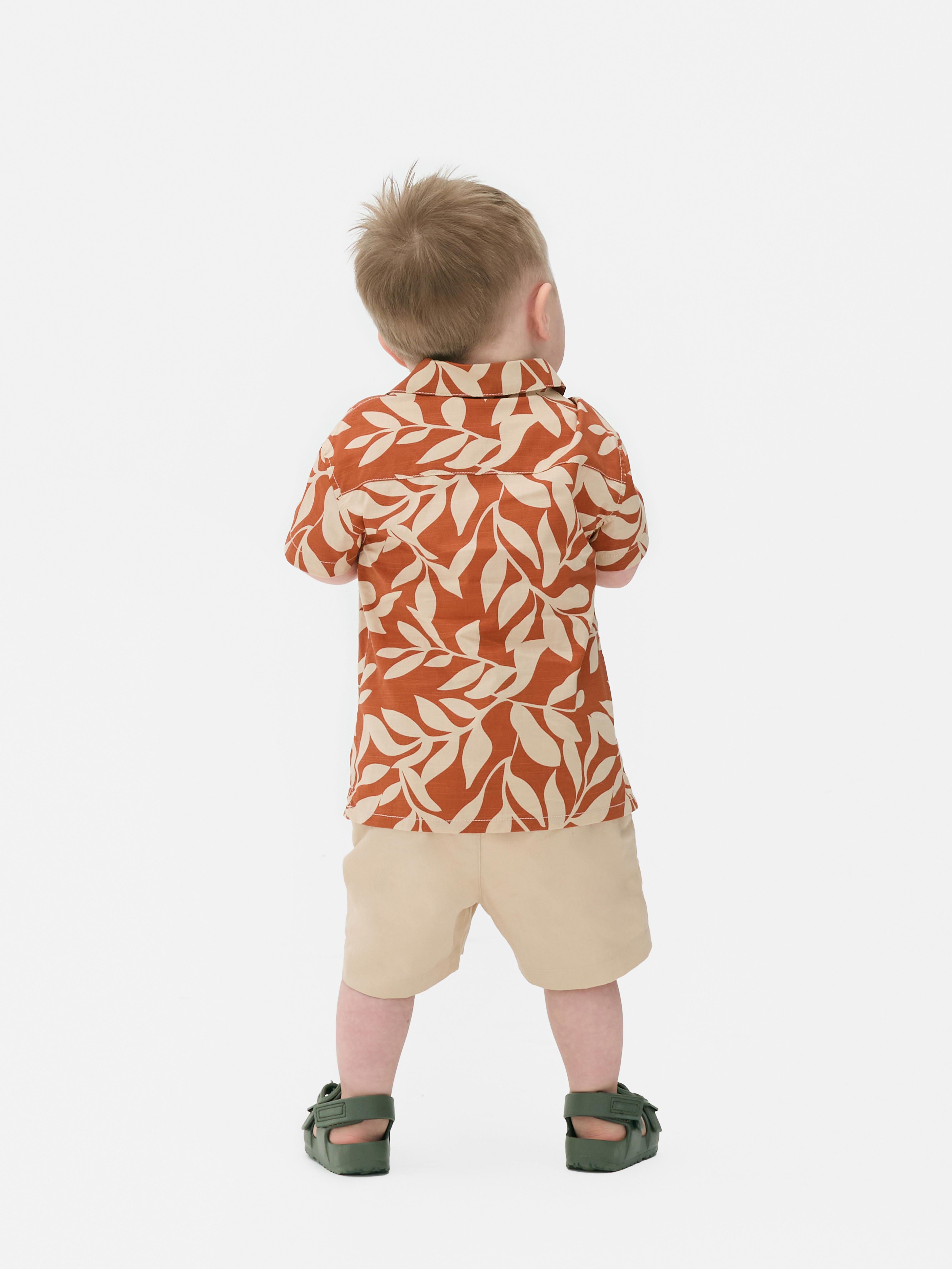 Printed Shirt and Shorts Set